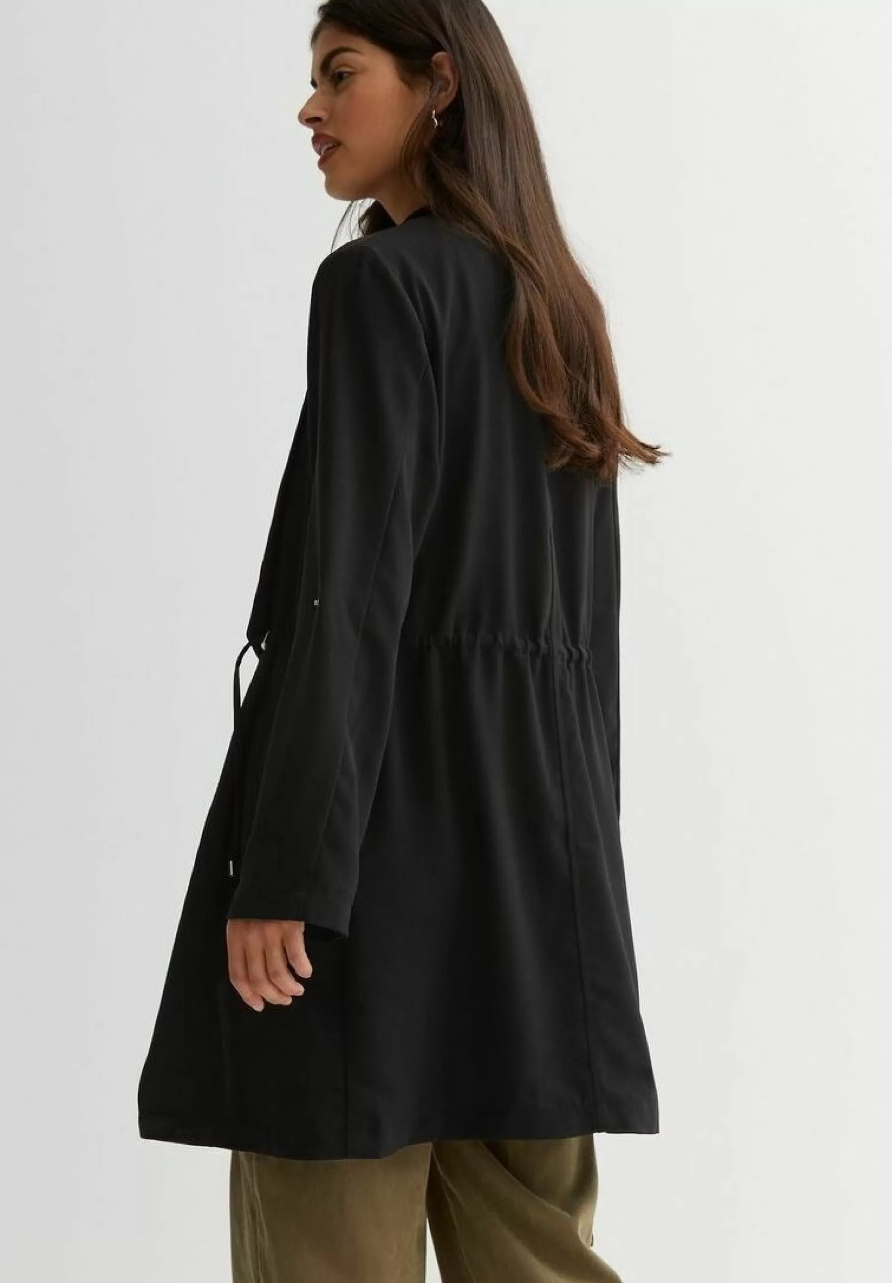 Dames New Look Trenchcoats | 3/4 Sleeve Waterfall Duster - Trenchcoat