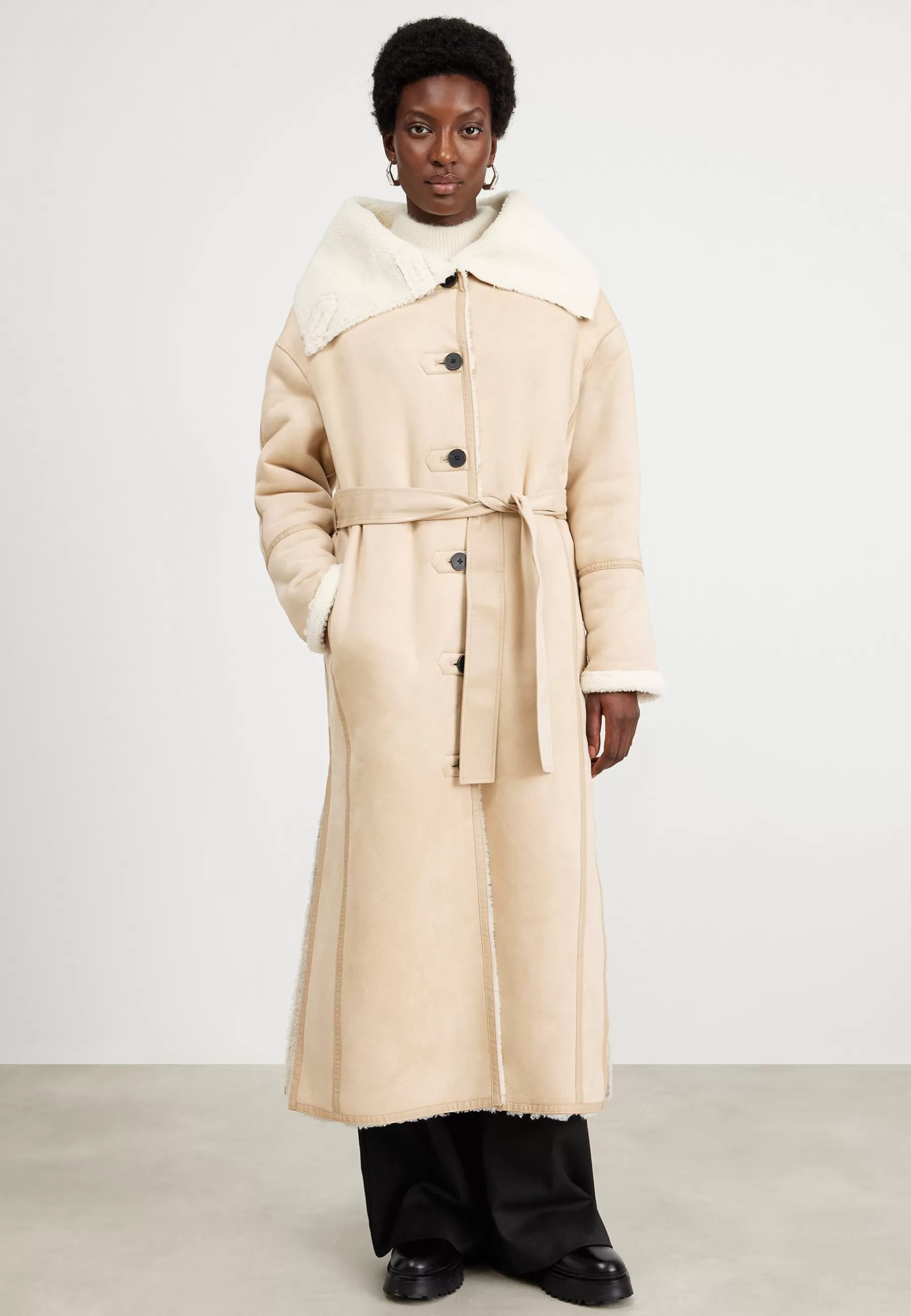 TWINSET Actitude Cappotto Lungo - Mantel>Dames Wollen Jassen