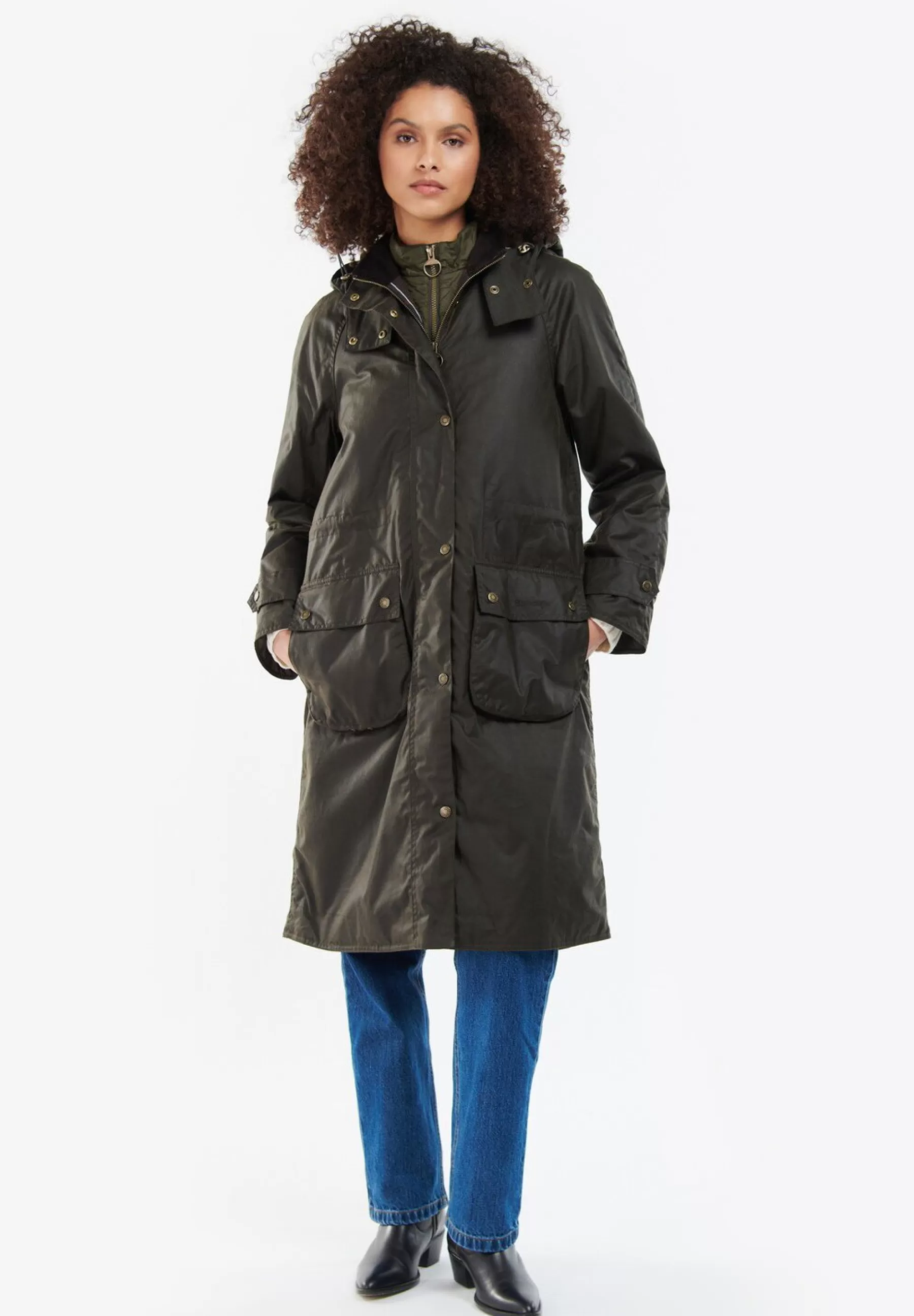 Dames Barbour Parka's | Long Cannich Wax - Parka