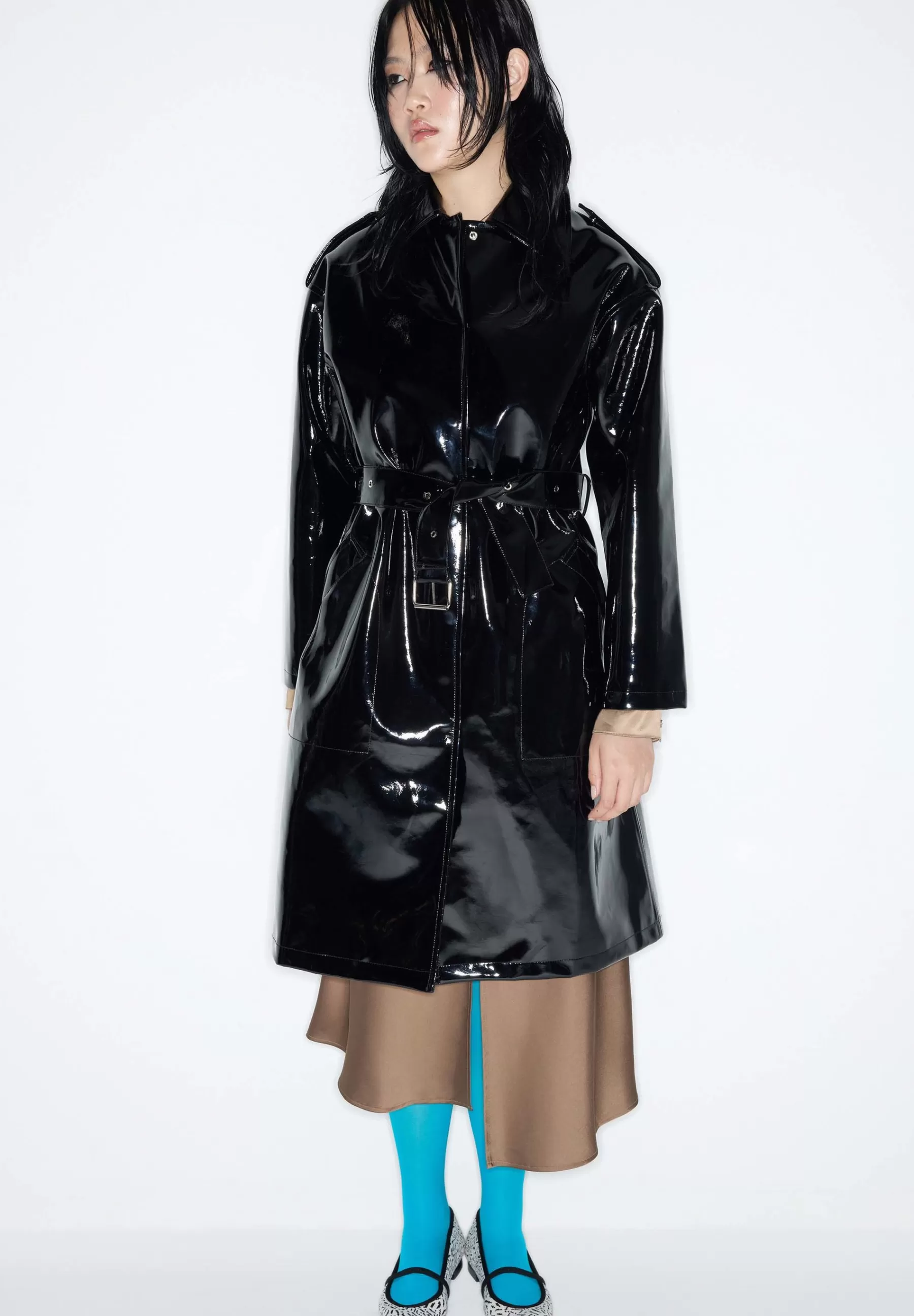 Dames Twist Trenchcoats | Belted - Trenchcoat