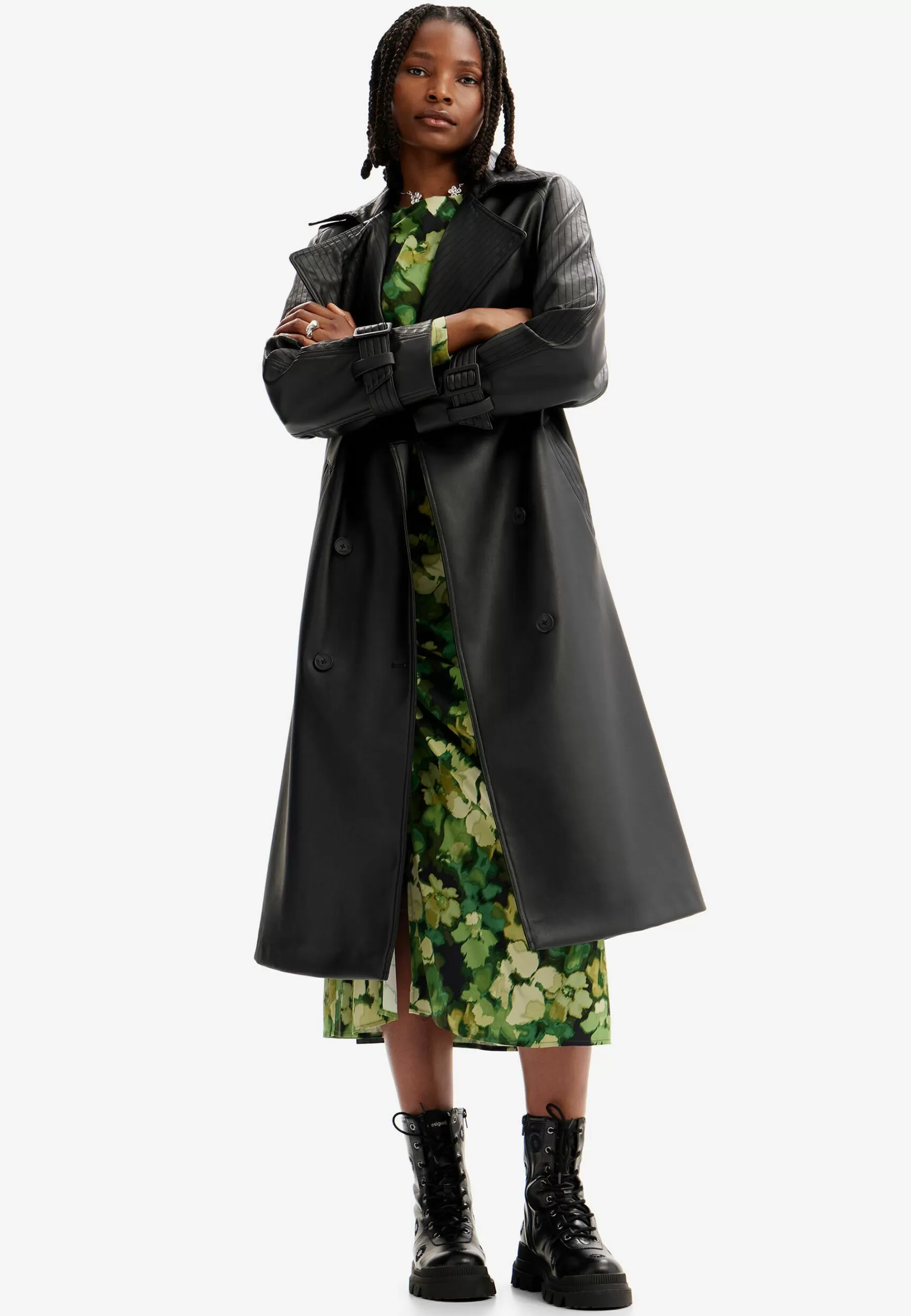 Dames Desigual Trenchcoats | Belted Effect - Trenchcoat