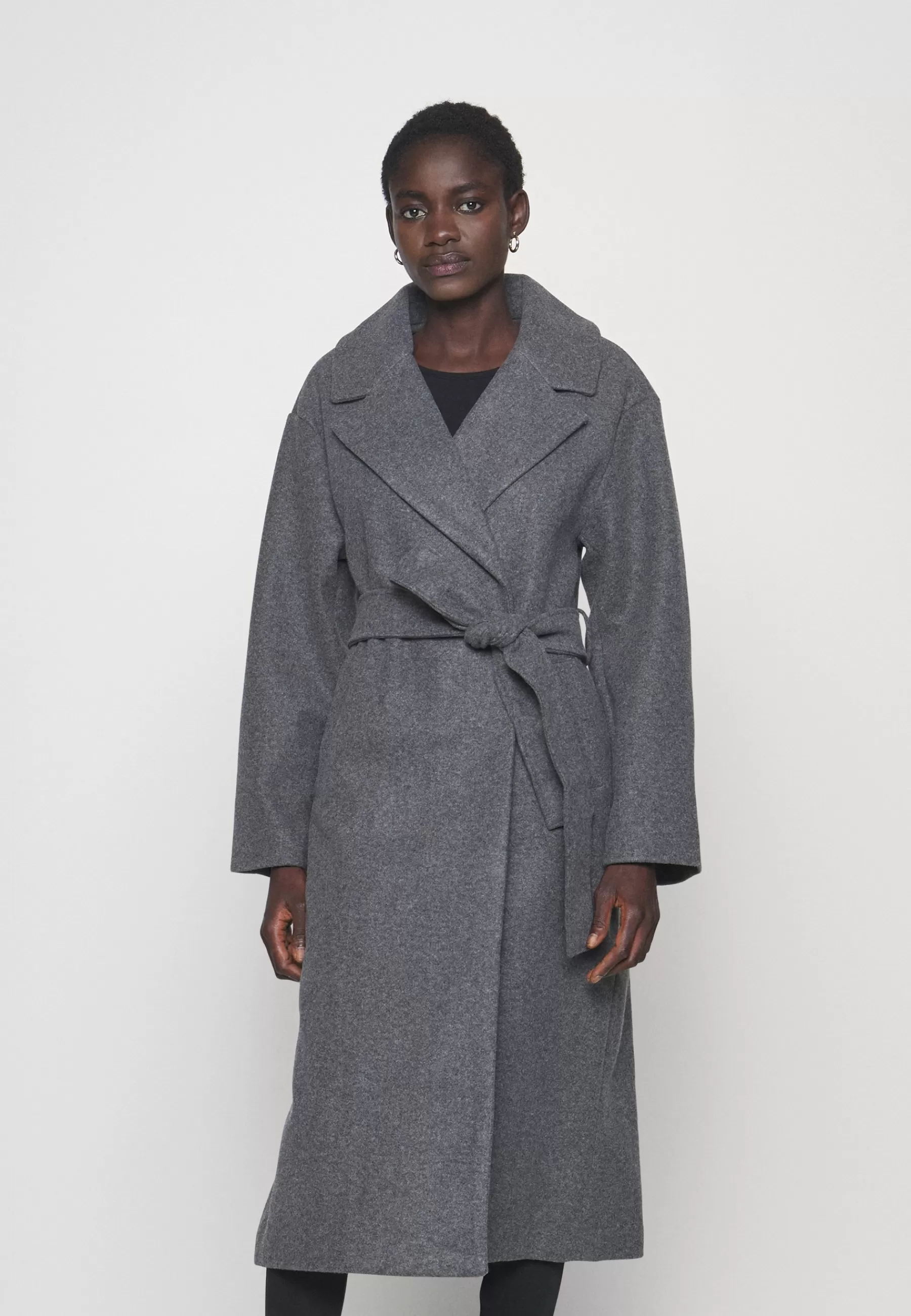Gina Tricot Tall Belted Long Coat - Mantel>Dames Wollen Jassen