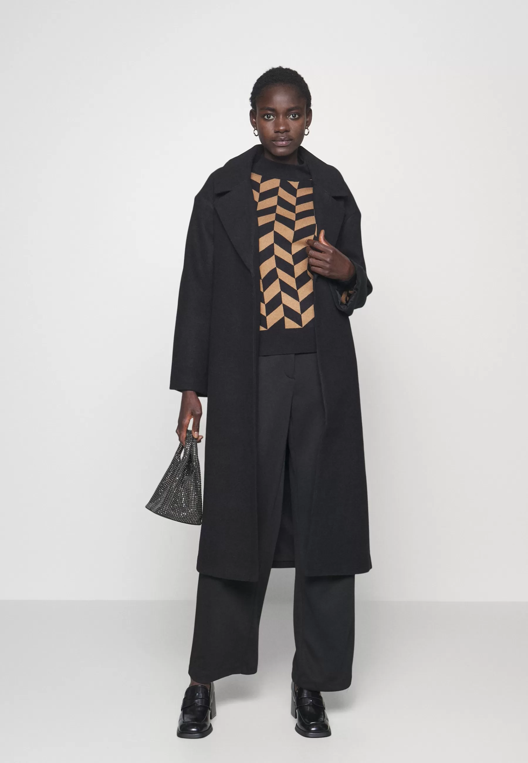 Gina Tricot Tall Belted Long Coat - Mantel>Dames Wollen Jassen