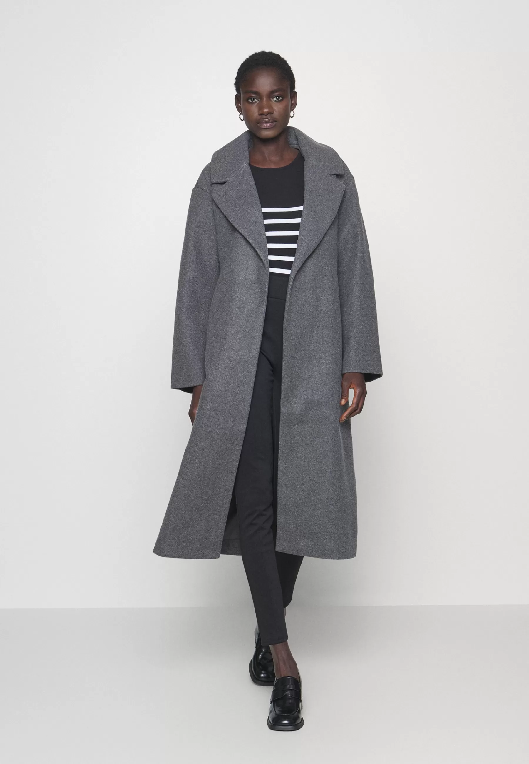 Gina Tricot Tall Belted Long Coat - Mantel>Dames Wollen Jassen