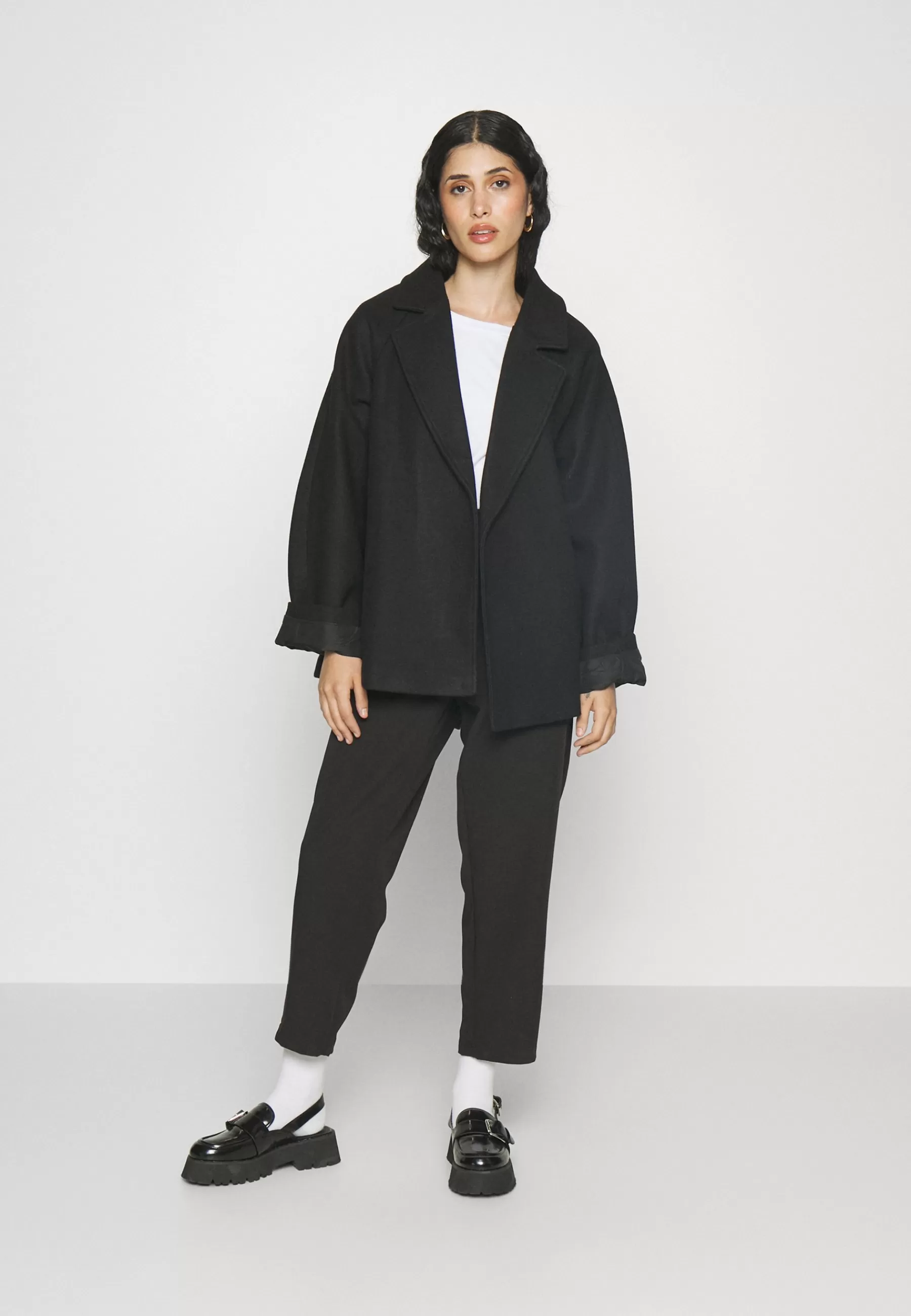 Gina Tricot Petite Belted Short Coat - Halflange Jas>Dames Wollen Jassen