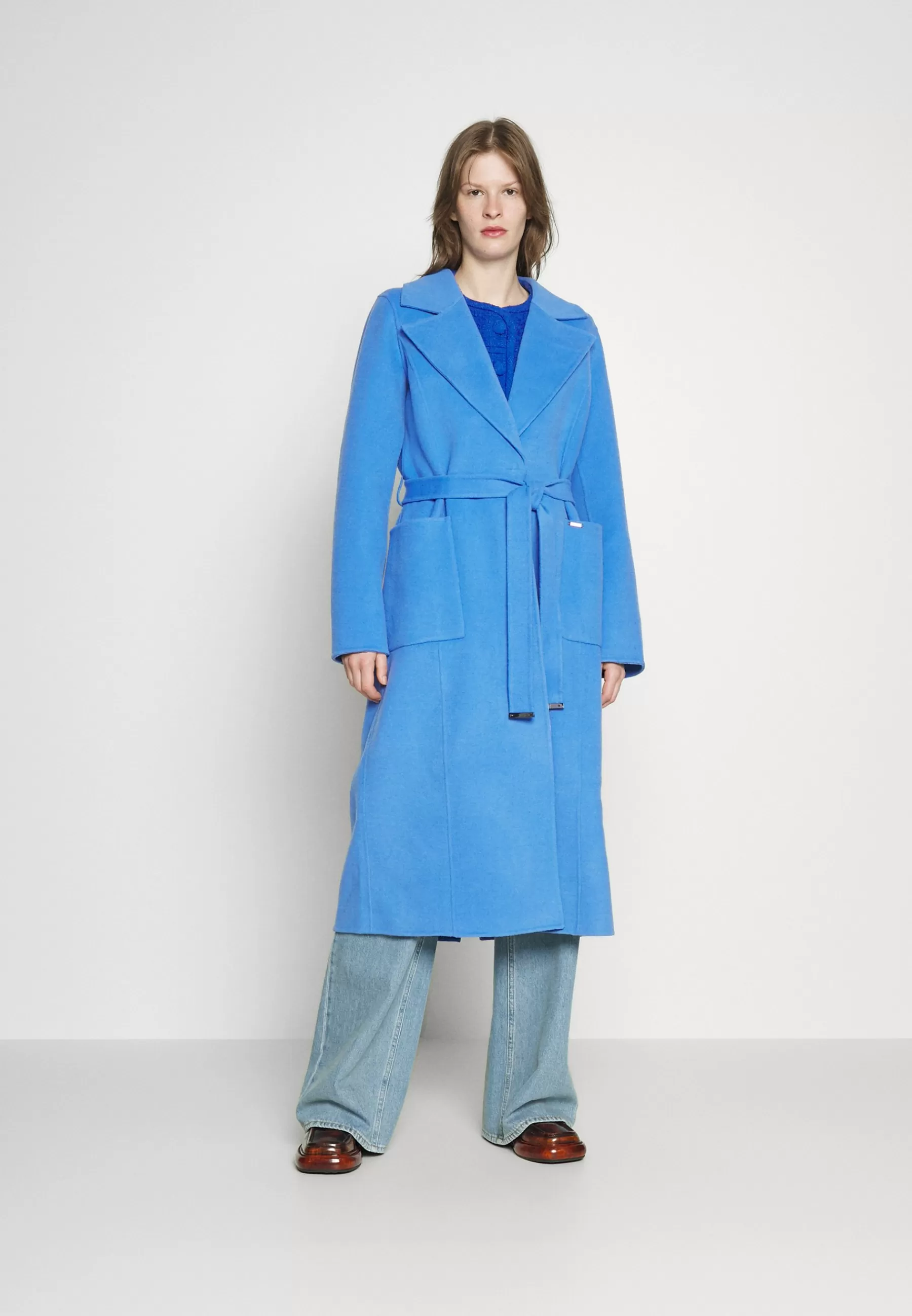 MICHAEL Michael Kors Belted Wrap Style Face Coat - Mantel>Dames Wollen Jassen