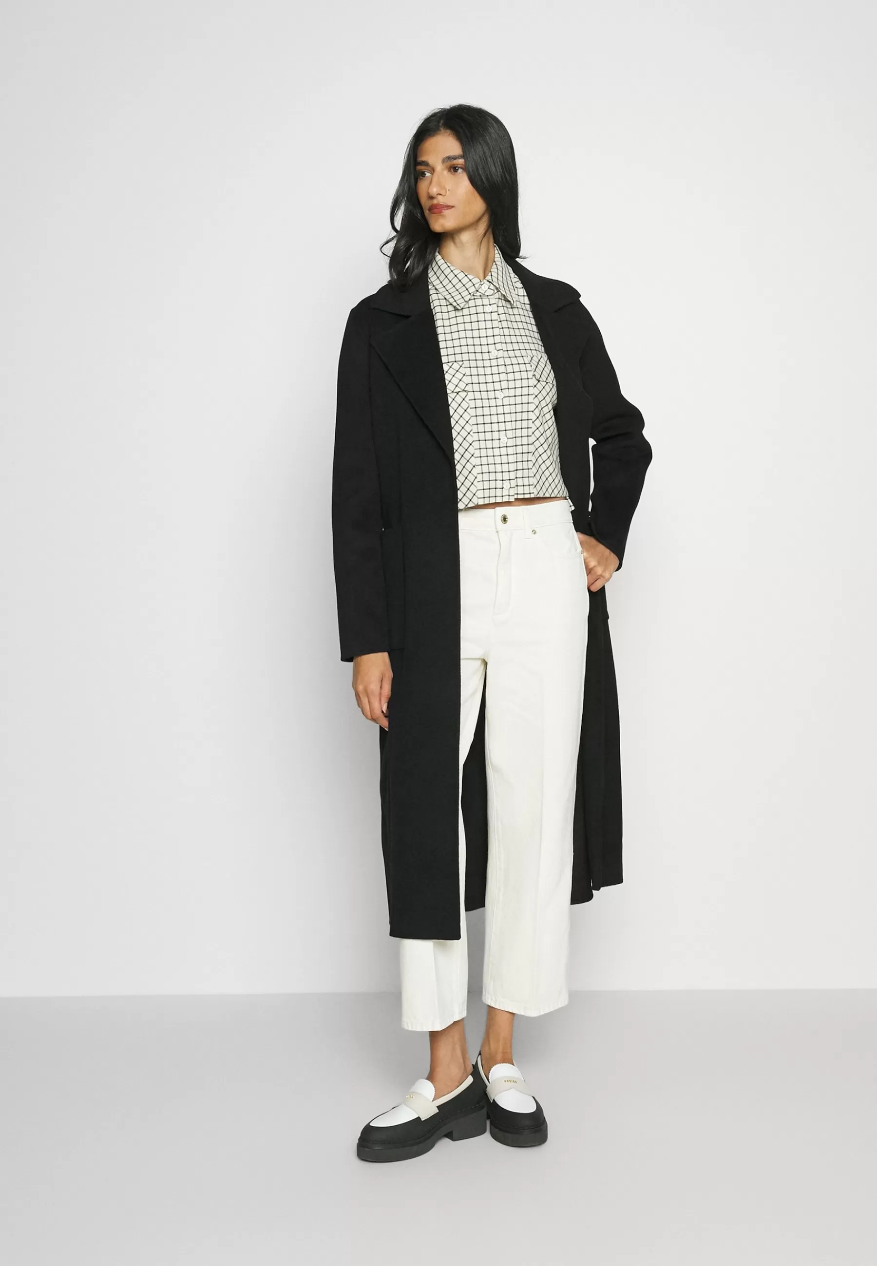 MICHAEL Michael Kors Belted Wrap Style Face Coat - Mantel>Dames Wollen Jassen