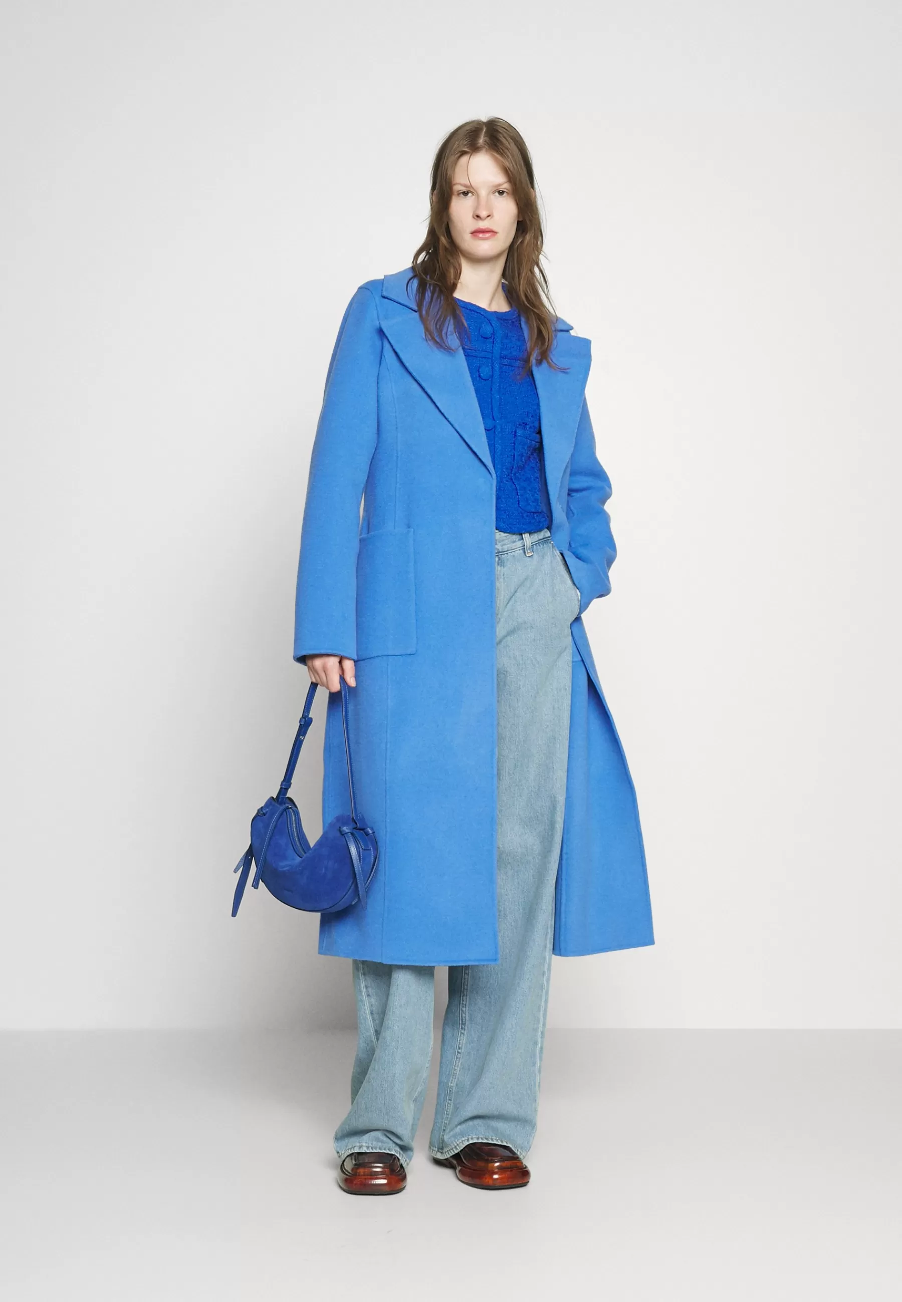 MICHAEL Michael Kors Belted Wrap Style Face Coat - Mantel>Dames Wollen Jassen