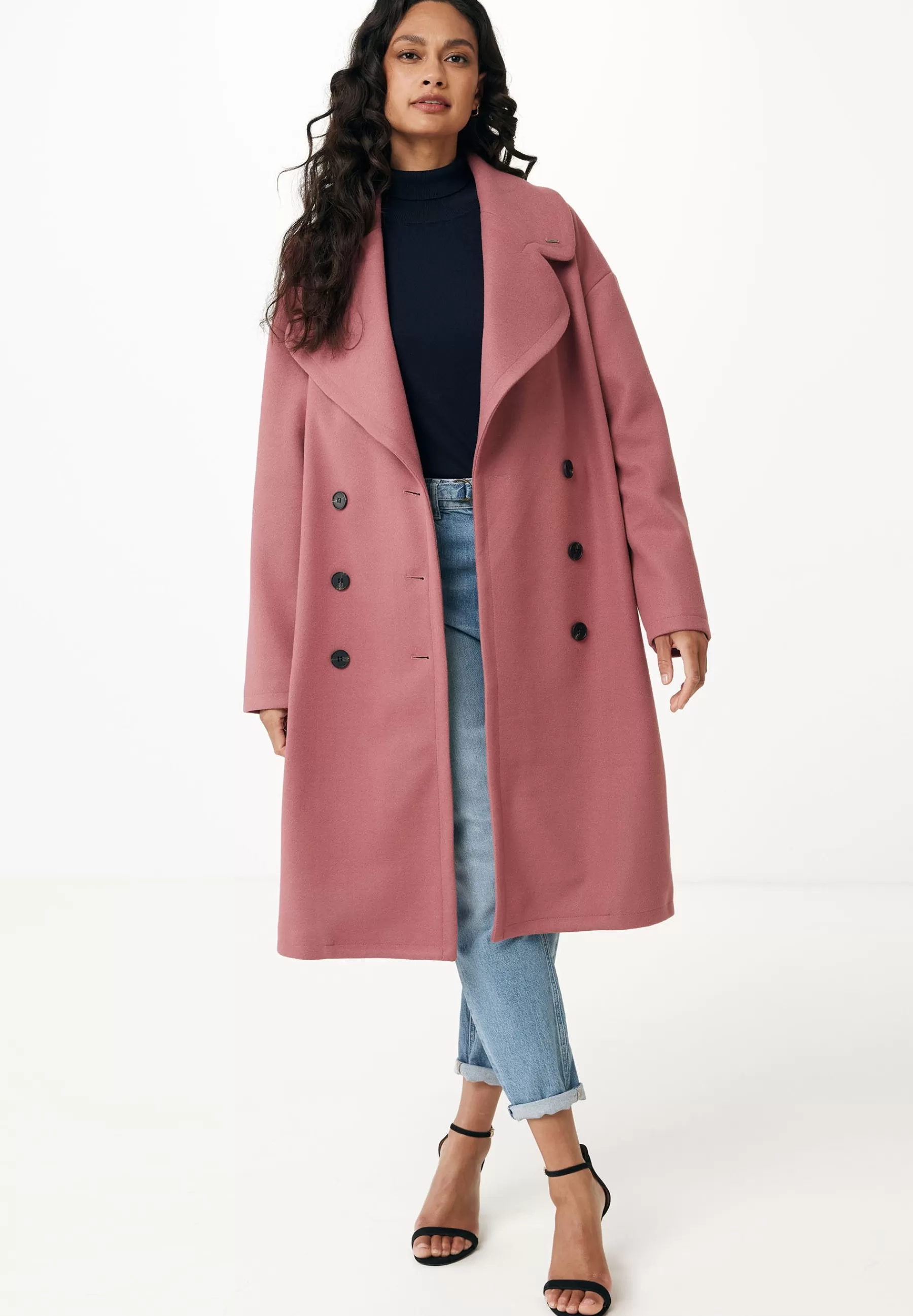 Mexx Big Lapel Collar - Mantel>Dames Wollen Jassen