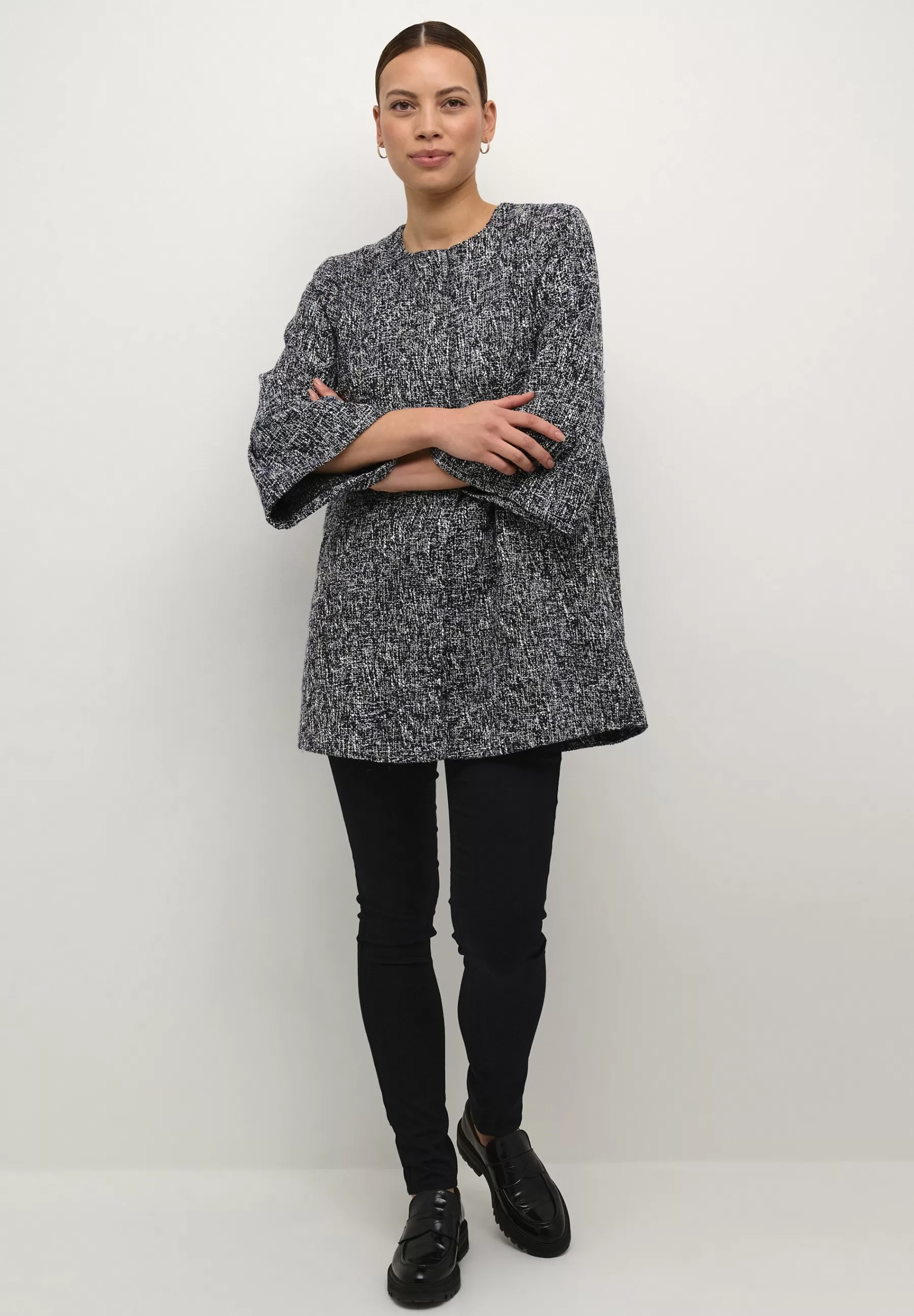 Culture Busra - Halflange Jas>Dames Wollen Jassen