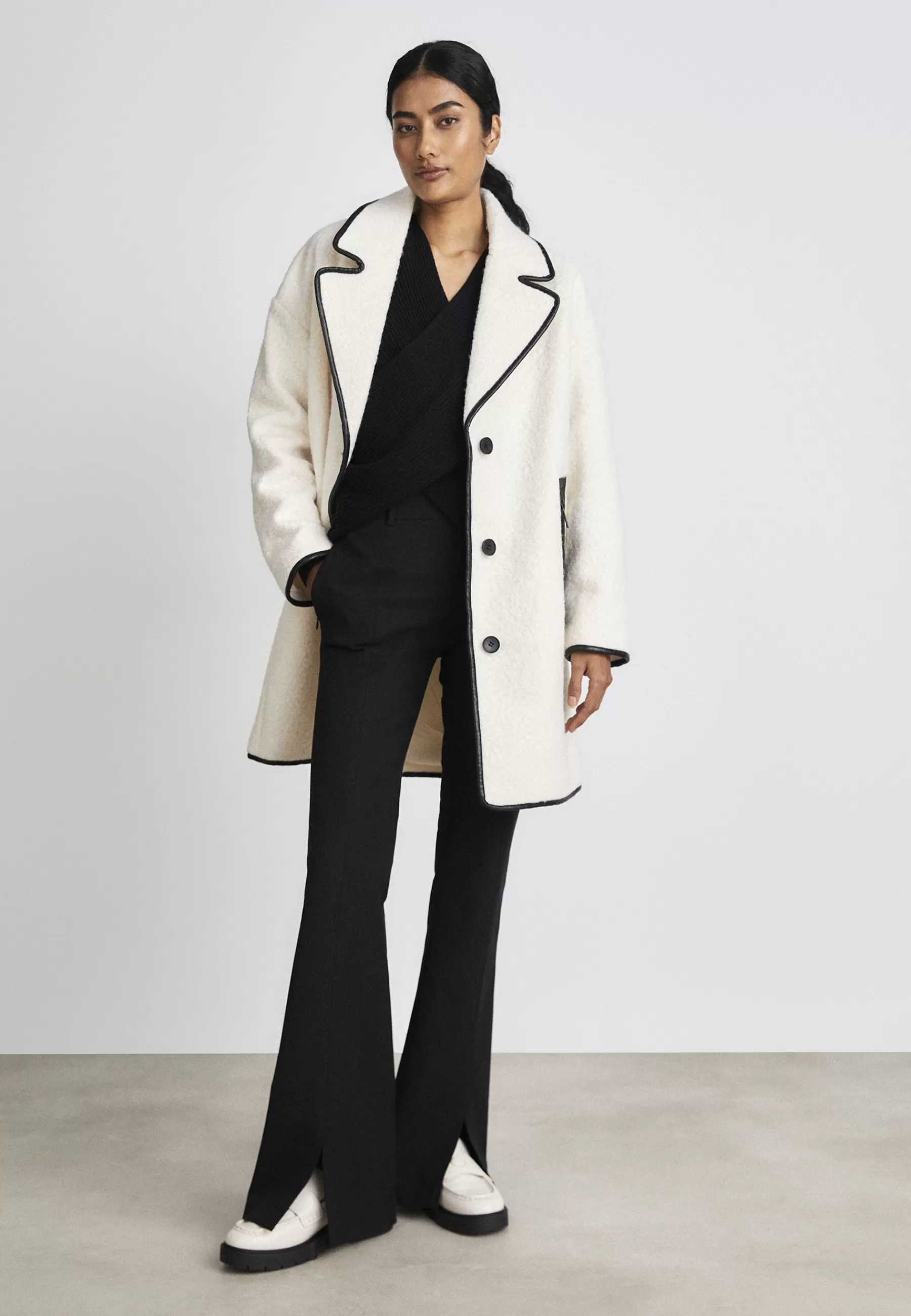 DKNY Button Coat - Mantel>Dames Wollen Jassen