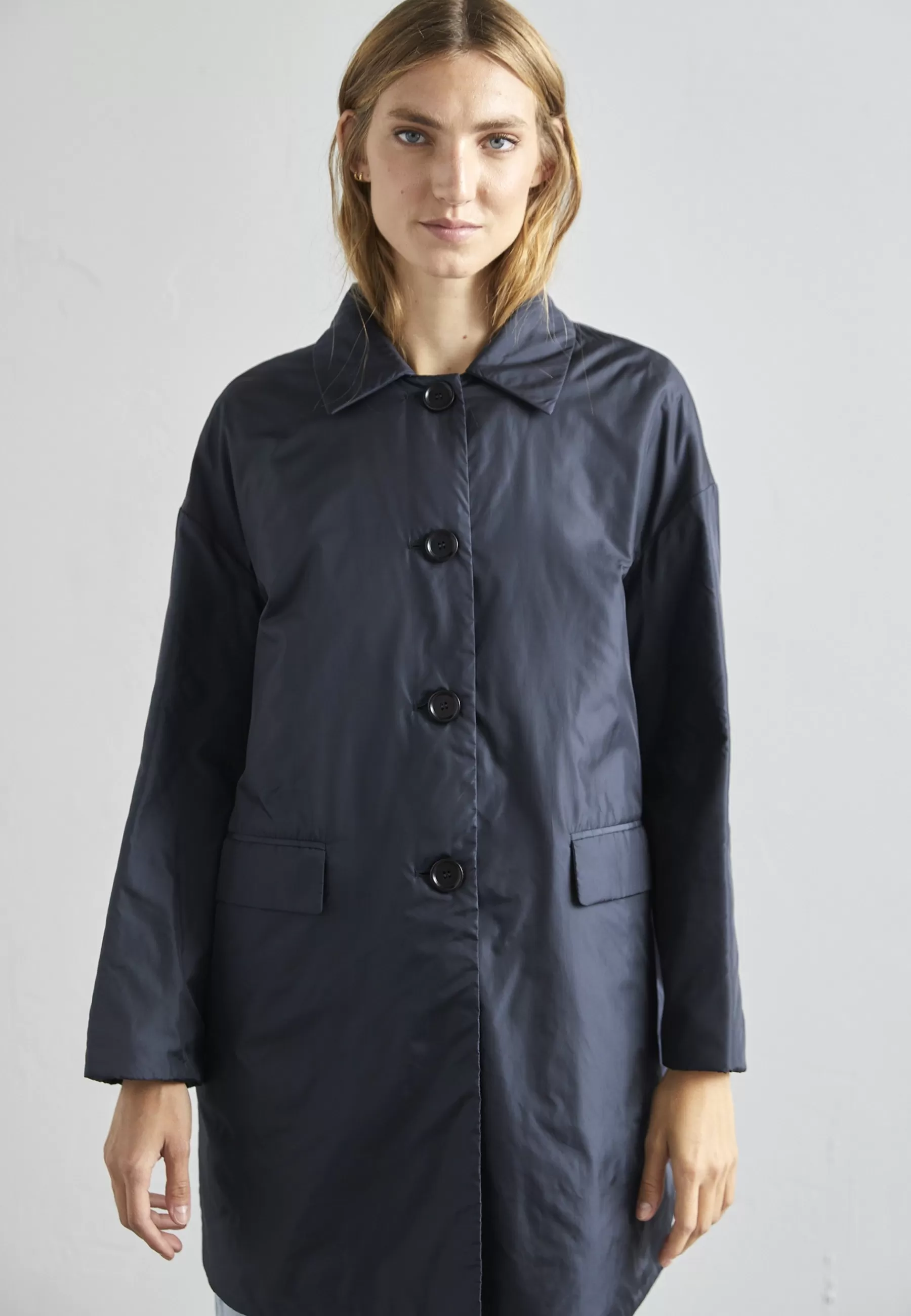 ASPESI Cappotto Teena - Halflange Jas>Dames Wollen Jassen