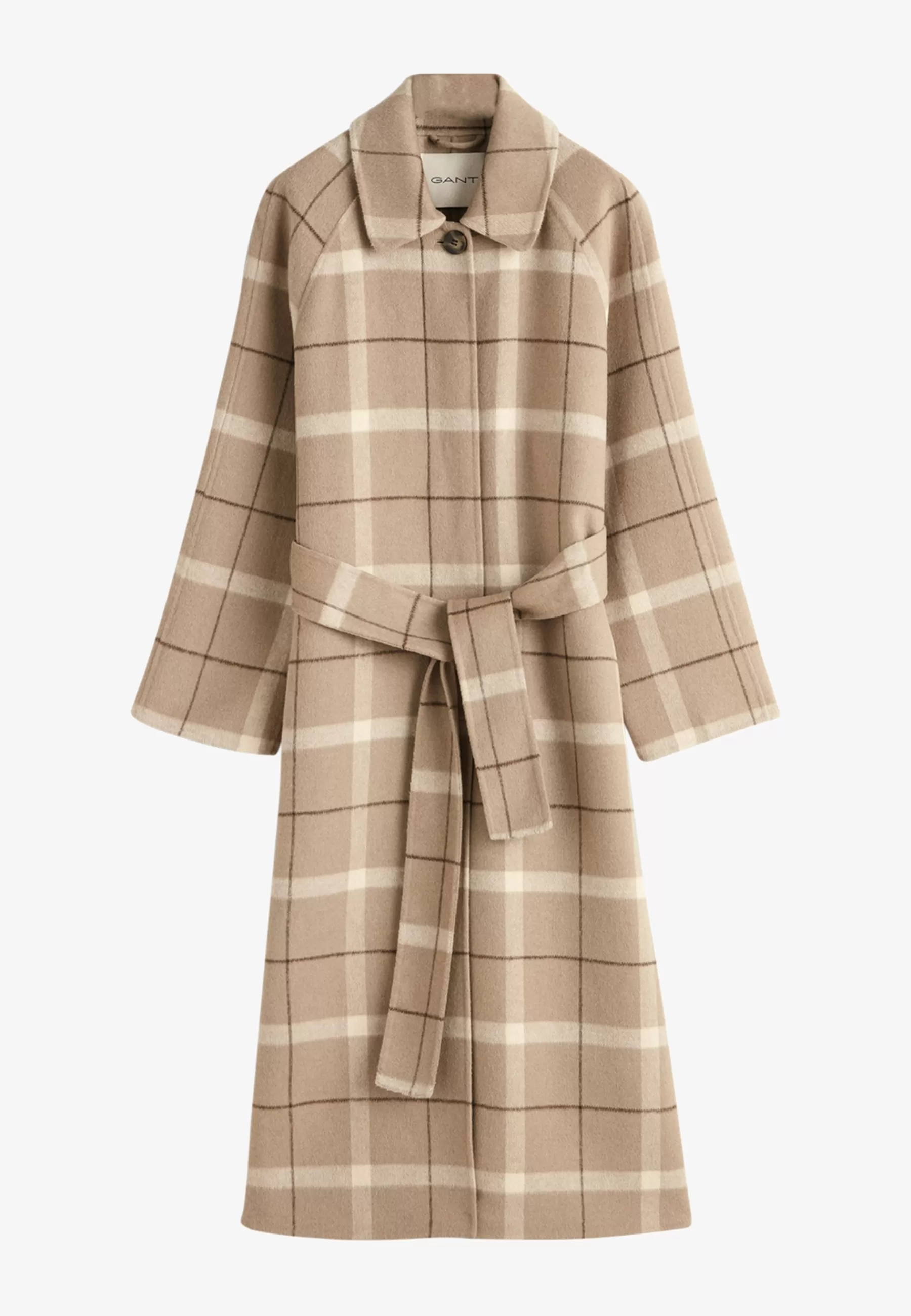 GANT Checked Handstitched Car - Mantel>Dames Wollen Jassen