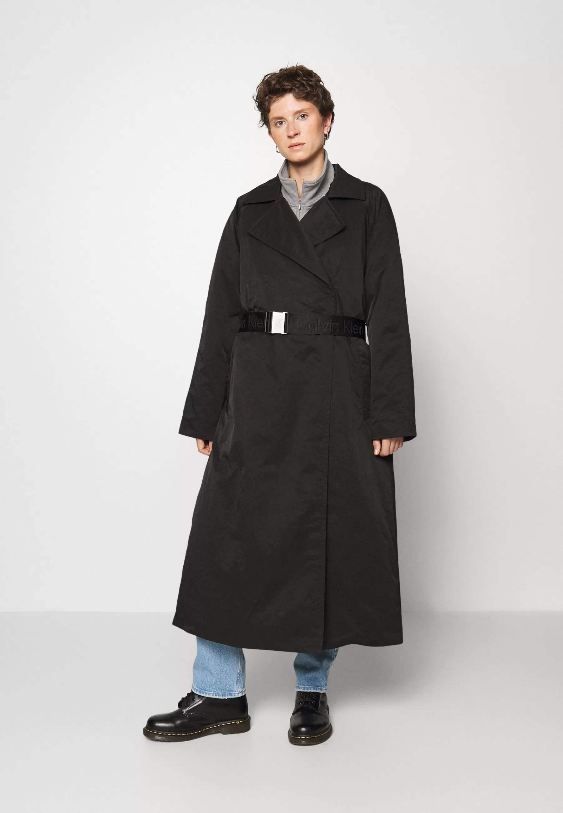 Calvin Klein Jeans Clean Padded Belted Trench - Mantel>Dames Wollen Jassen