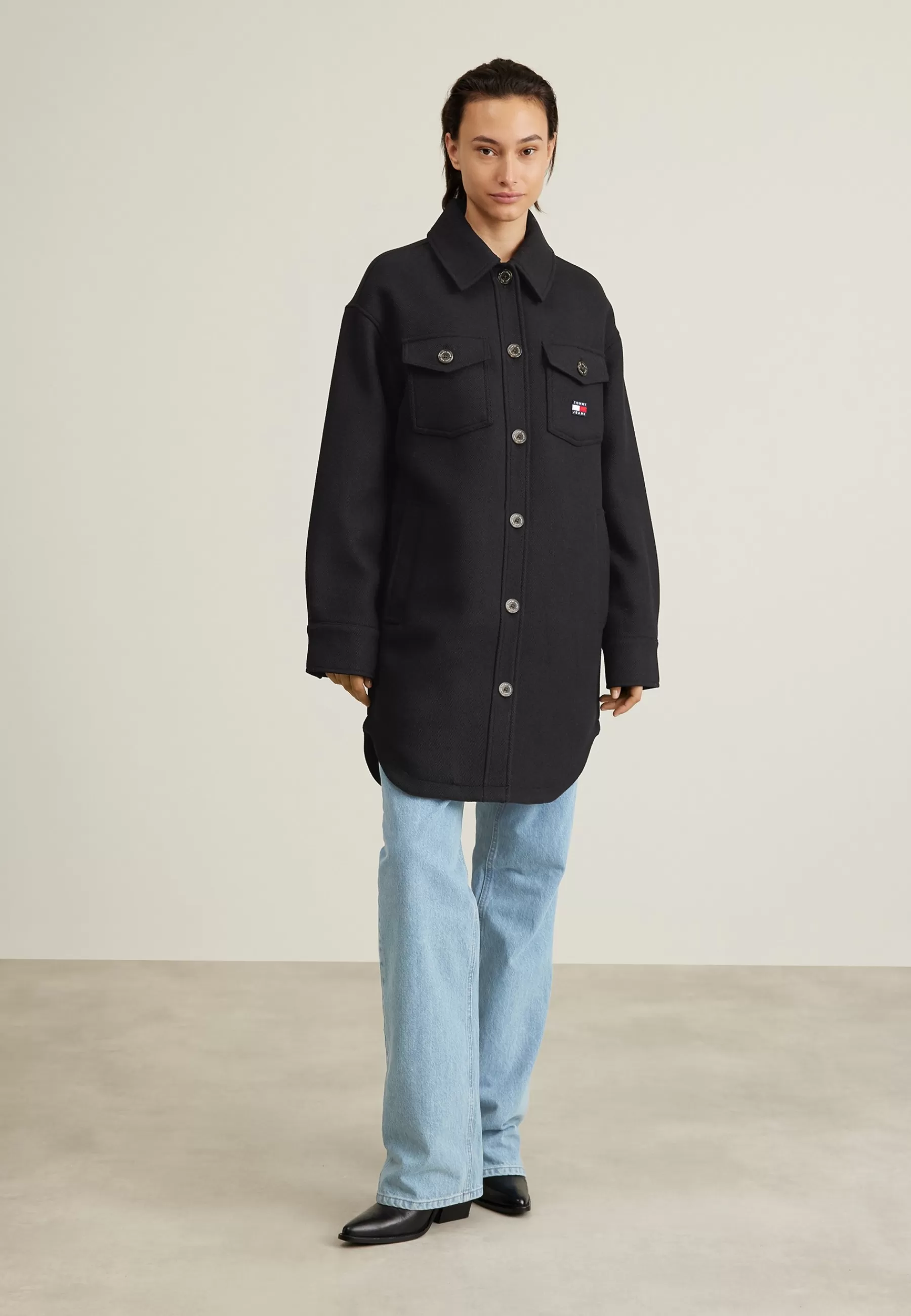 Tommy Jeans Coat - Mantel>Dames Wollen Jassen