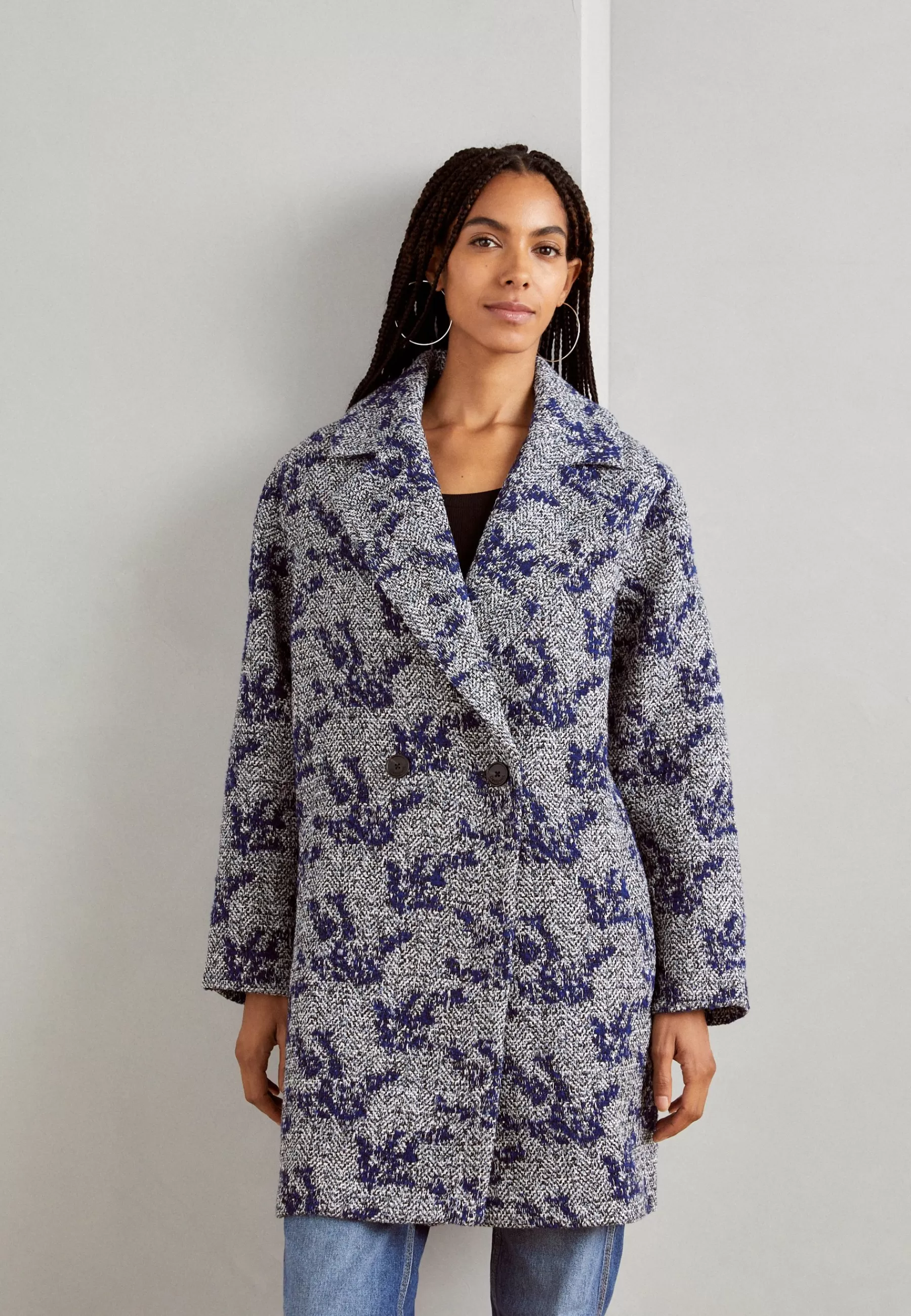 Desigual Coat Floor - Mantel>Dames Wollen Jassen
