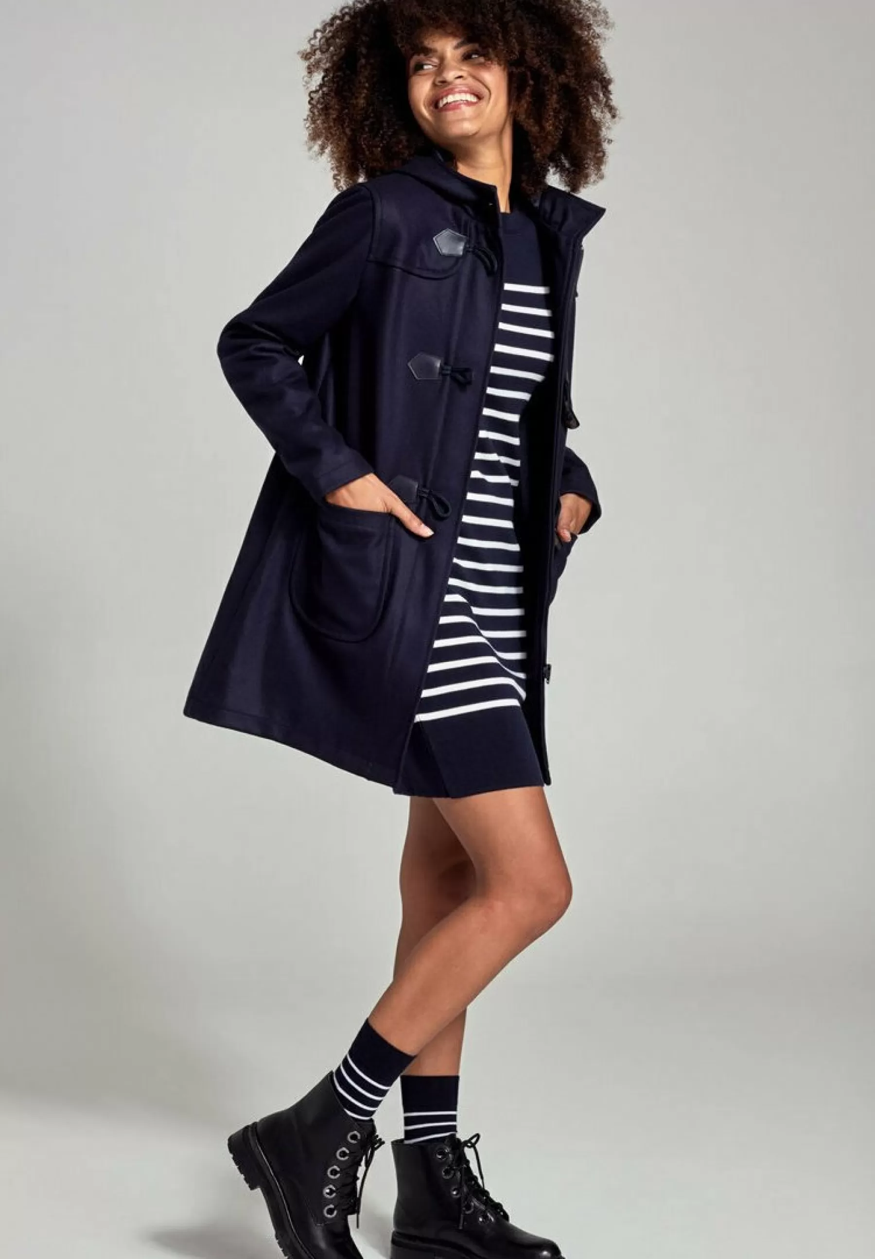 Armor lux Concarneau Dufflecoat - Mantel>Dames Wollen Jassen