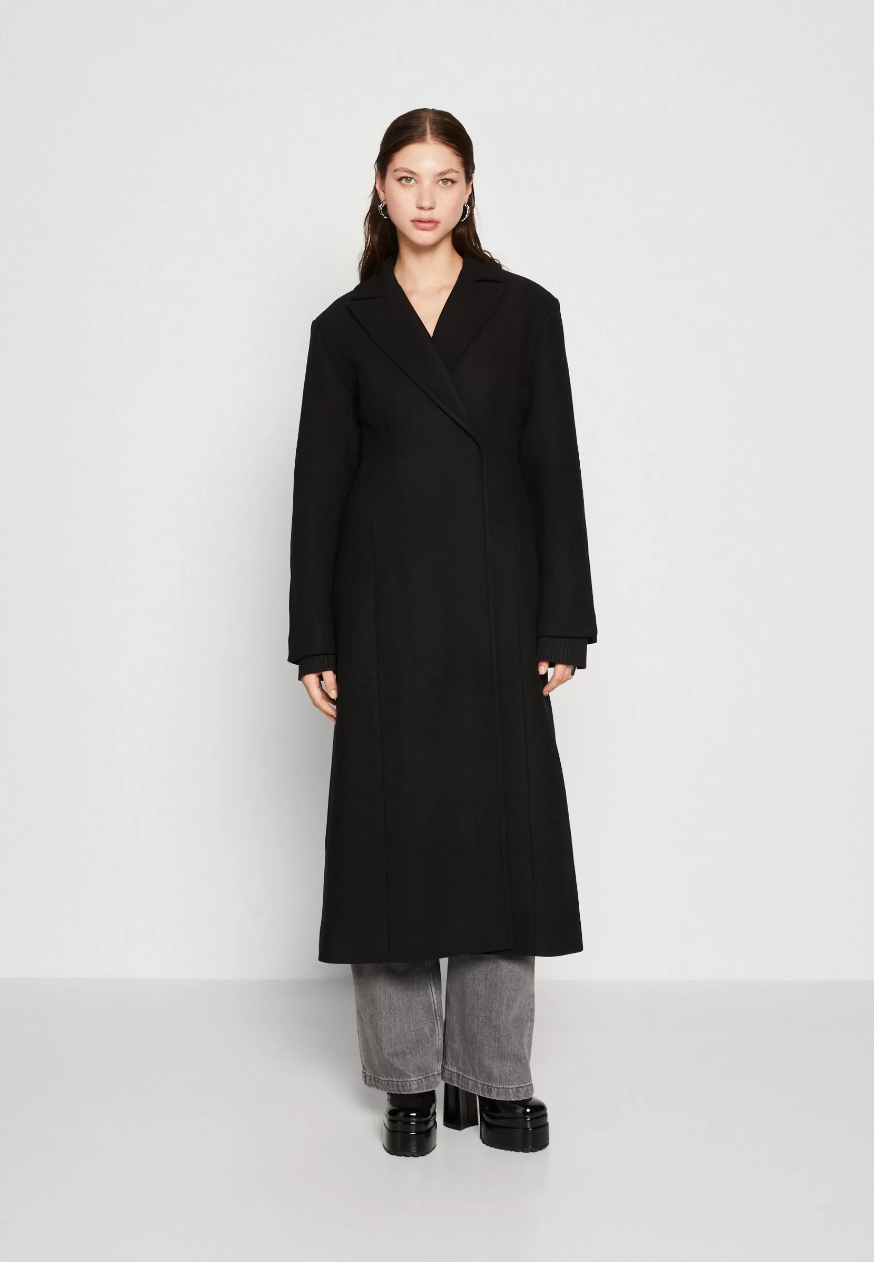Weekday Delia Waisted Coat - Mantel>Dames Wollen Jassen