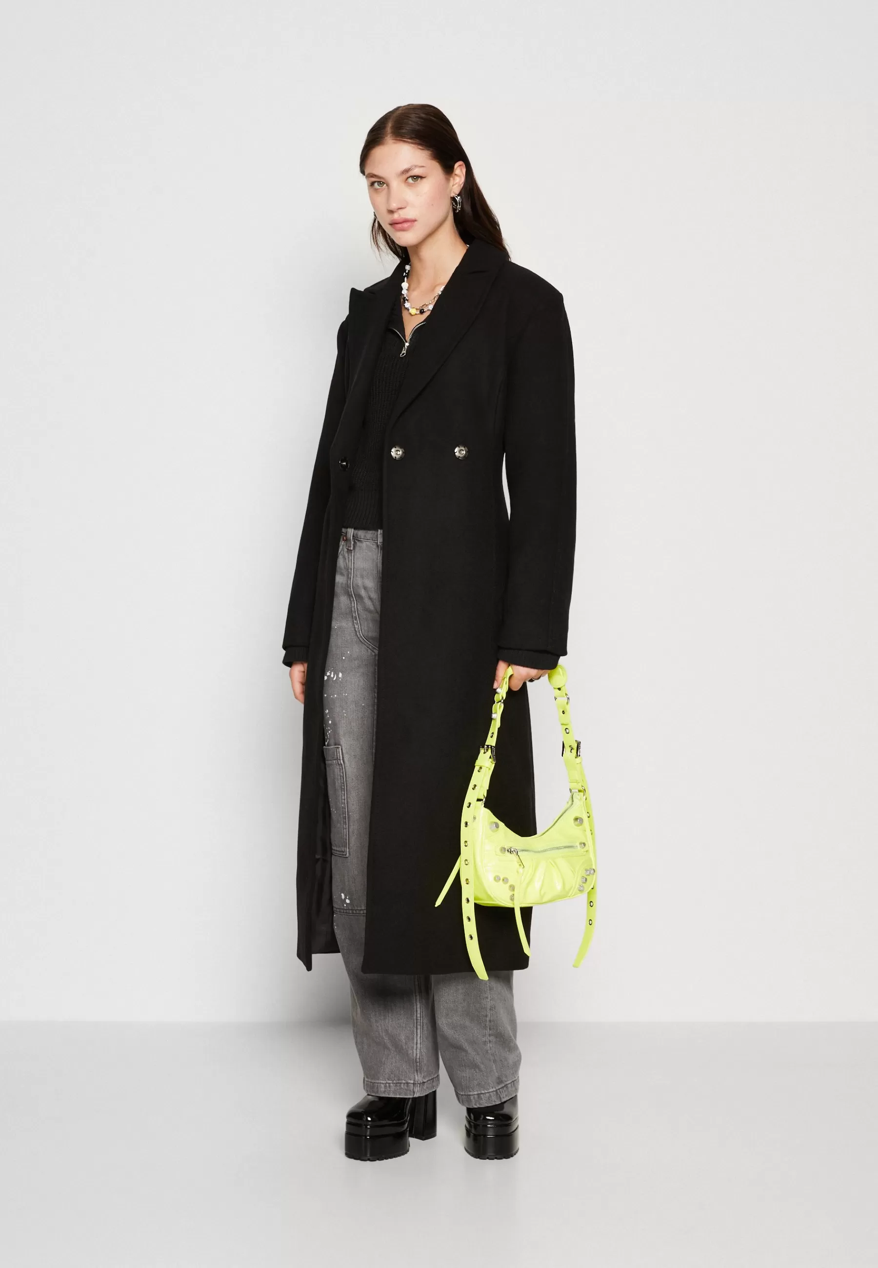 Weekday Delia Waisted Coat - Mantel>Dames Wollen Jassen