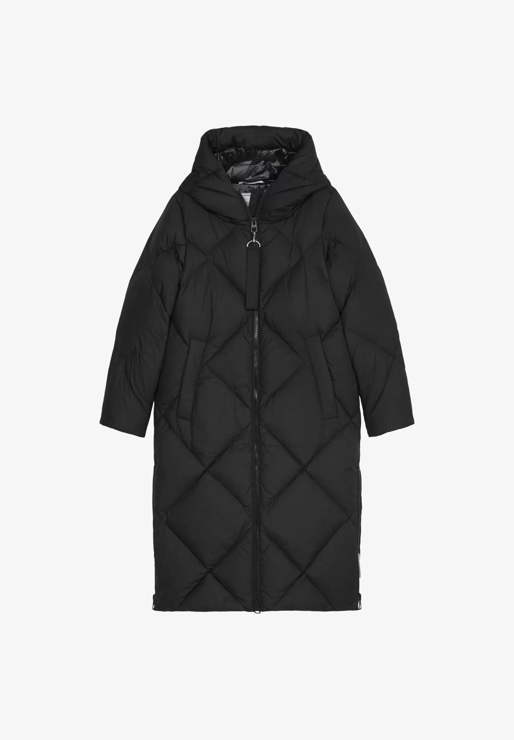 Marc O'Polo Diamond Quilting Welt Pockets Side Slits - Mantel>Dames Wollen Jassen