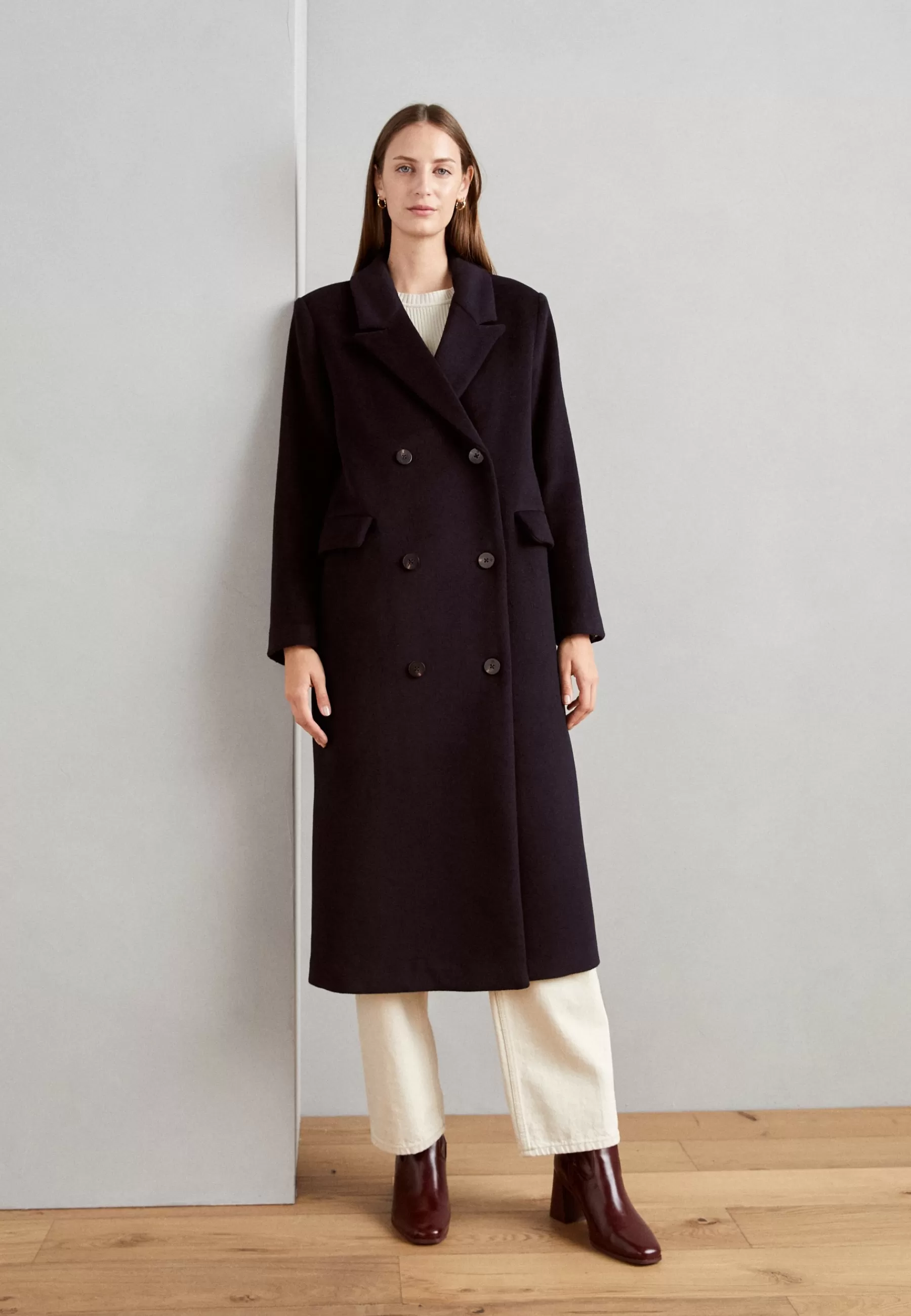 Scotch & Soda Double Breasted Coat - Mantel>Dames Wollen Jassen