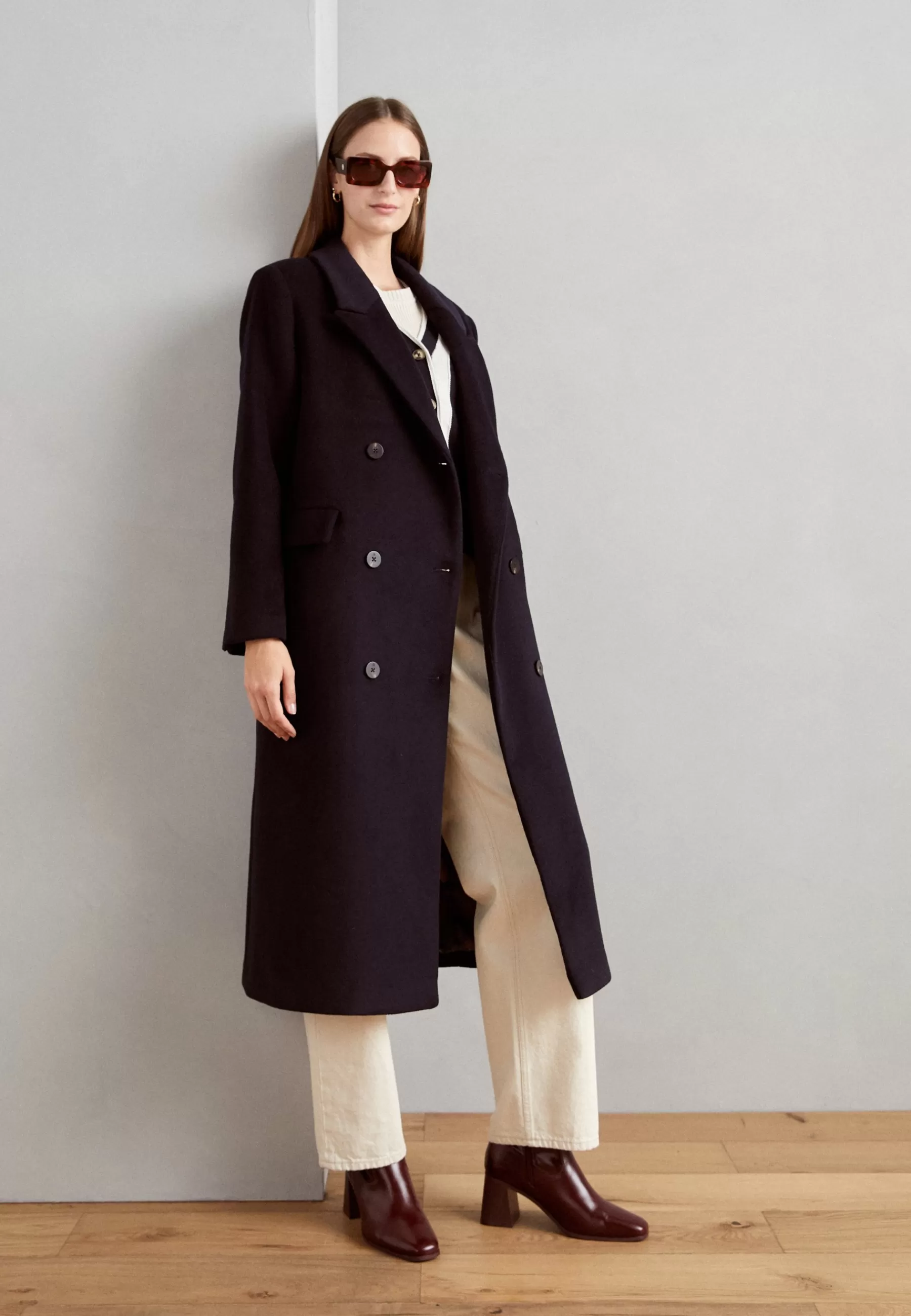 Scotch & Soda Double Breasted Coat - Mantel>Dames Wollen Jassen