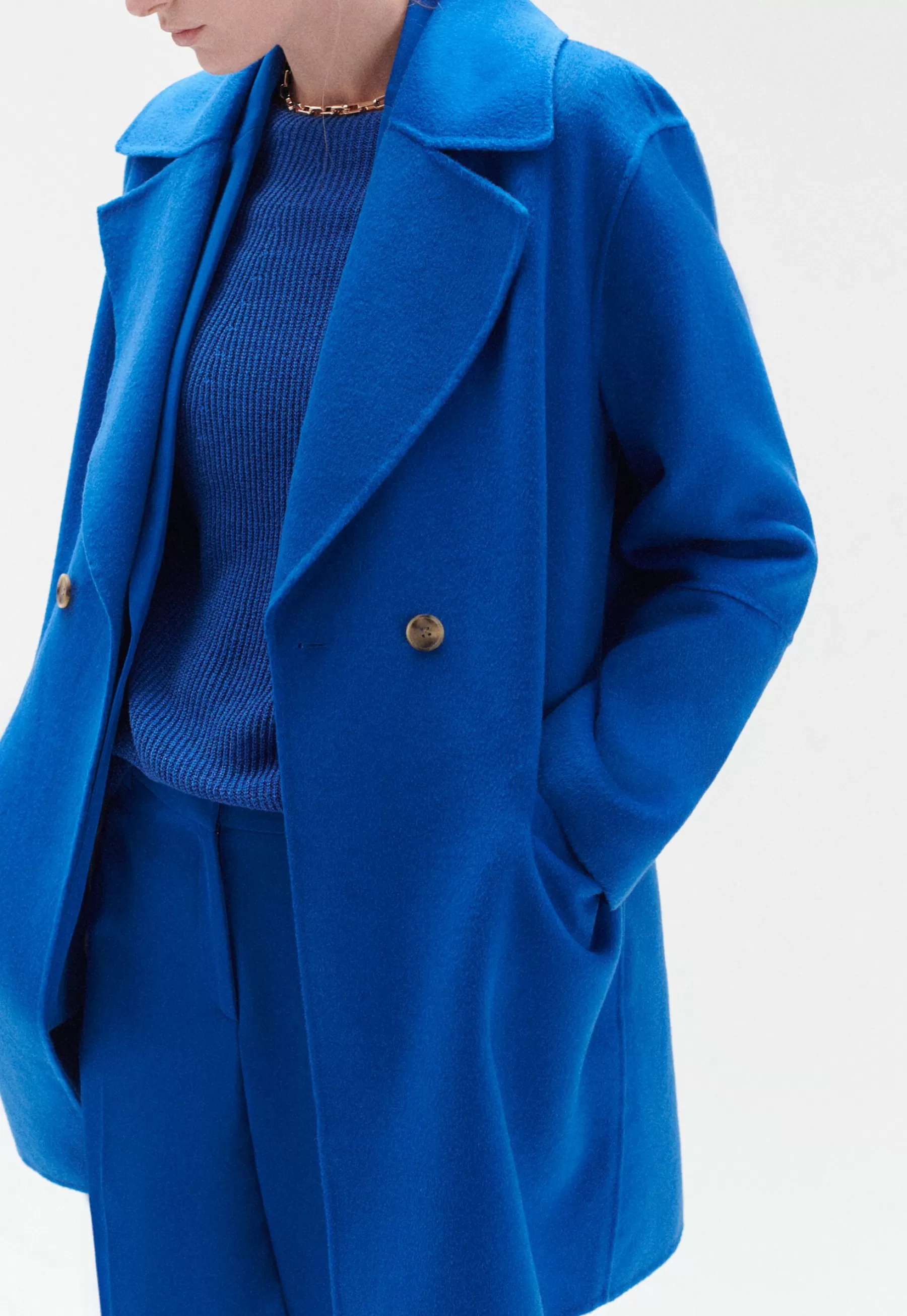 Caroll Elegant Modern - Halflange Jas>Dames Wollen Jassen