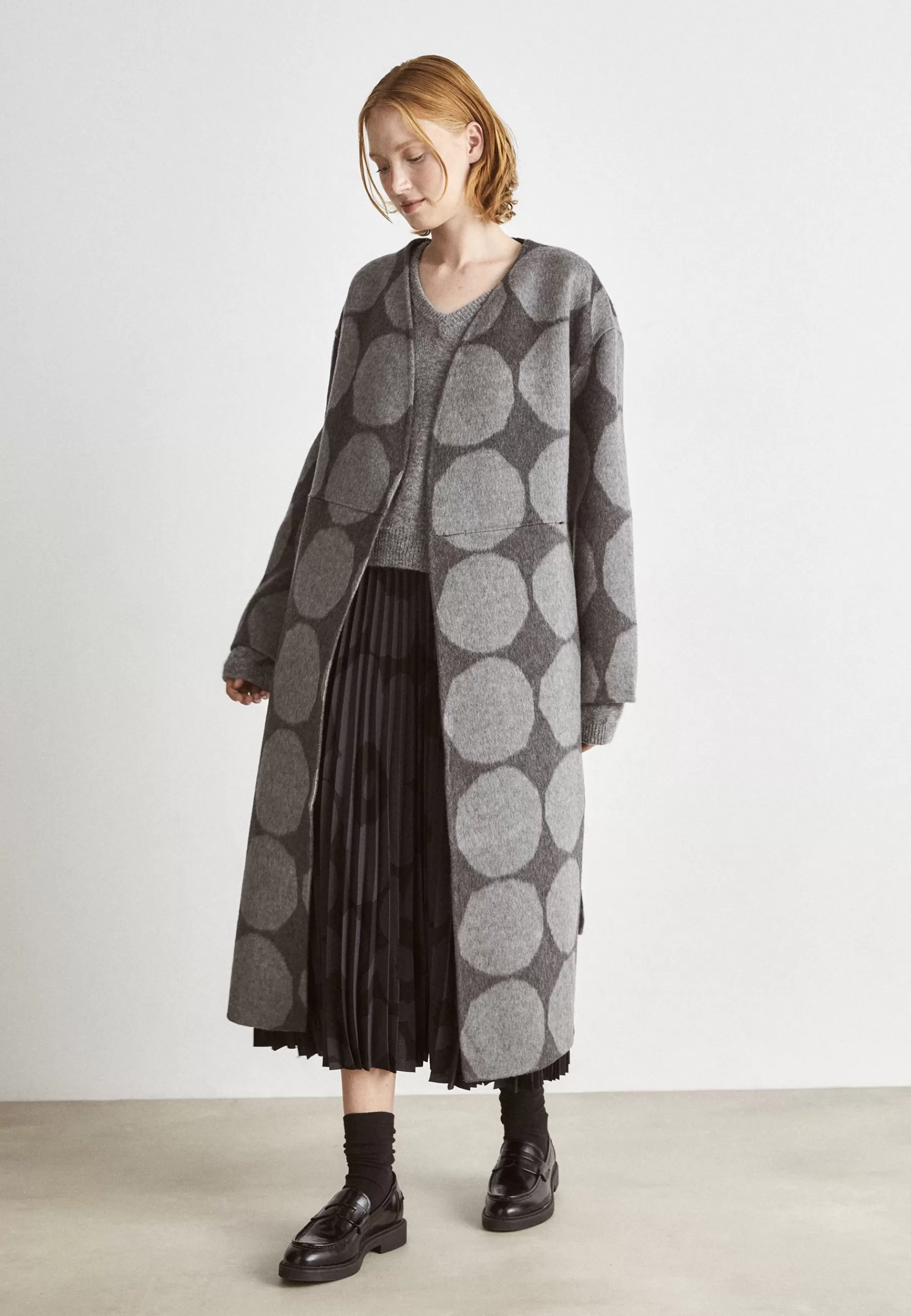 Marimekko Elfa Kivet Coat - Mantel>Dames Wollen Jassen