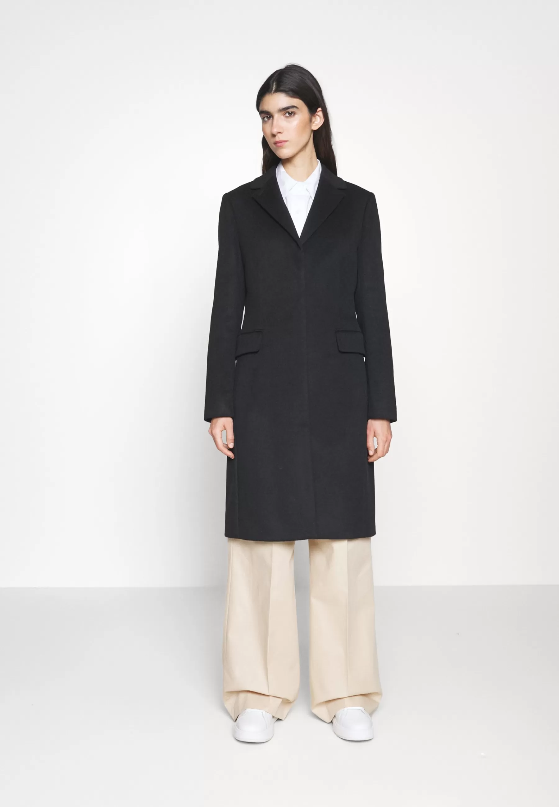 Calvin Klein Essential Coat - Mantel>Dames Wollen Jassen