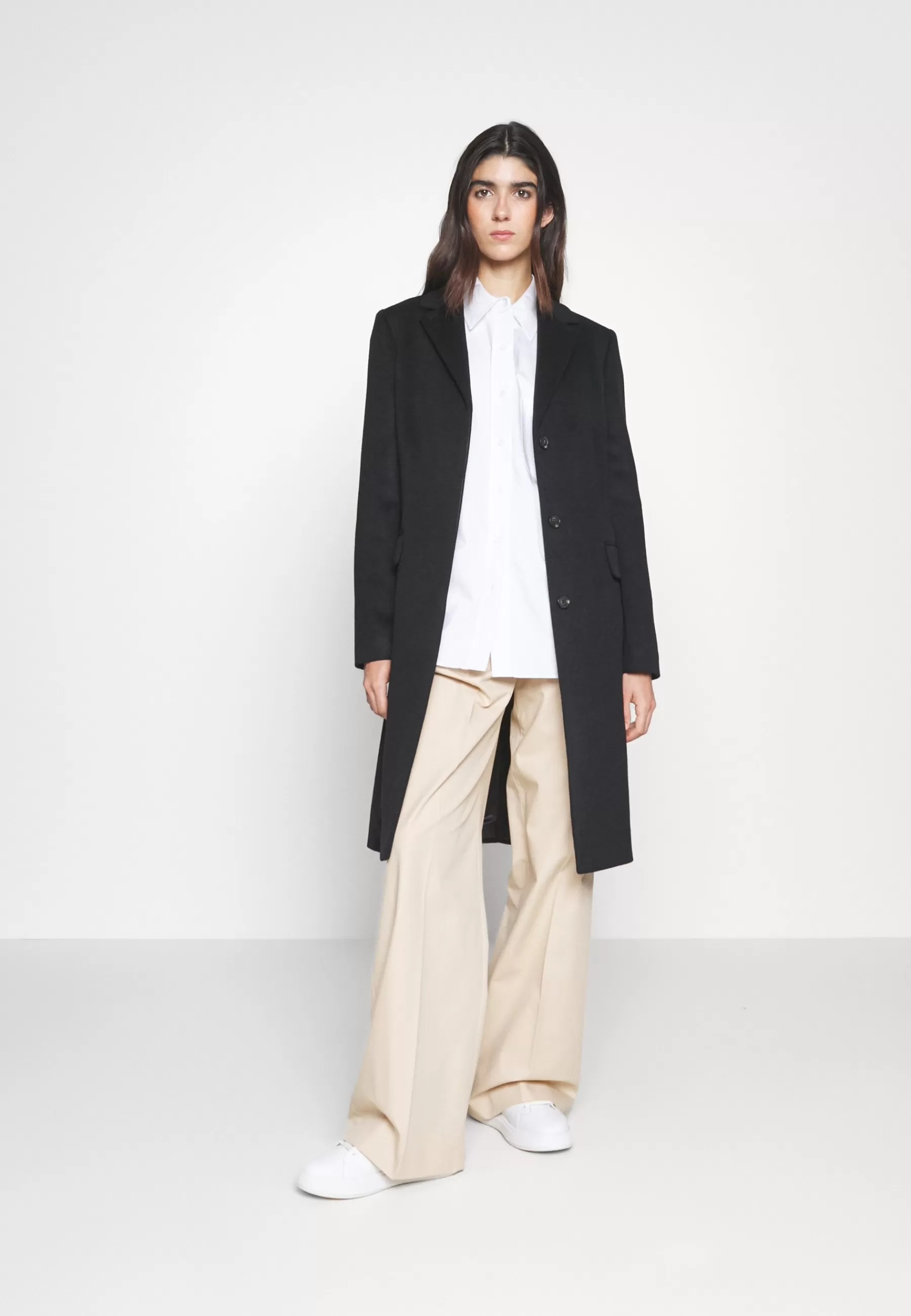 Calvin Klein Essential Coat - Mantel>Dames Wollen Jassen