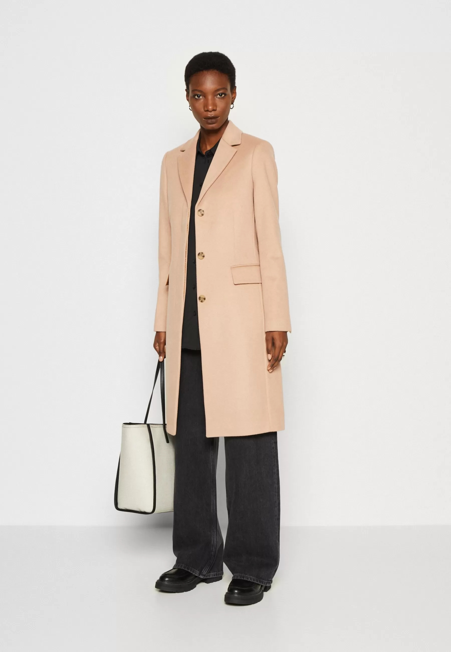 Calvin Klein Essential Coat - Mantel>Dames Wollen Jassen