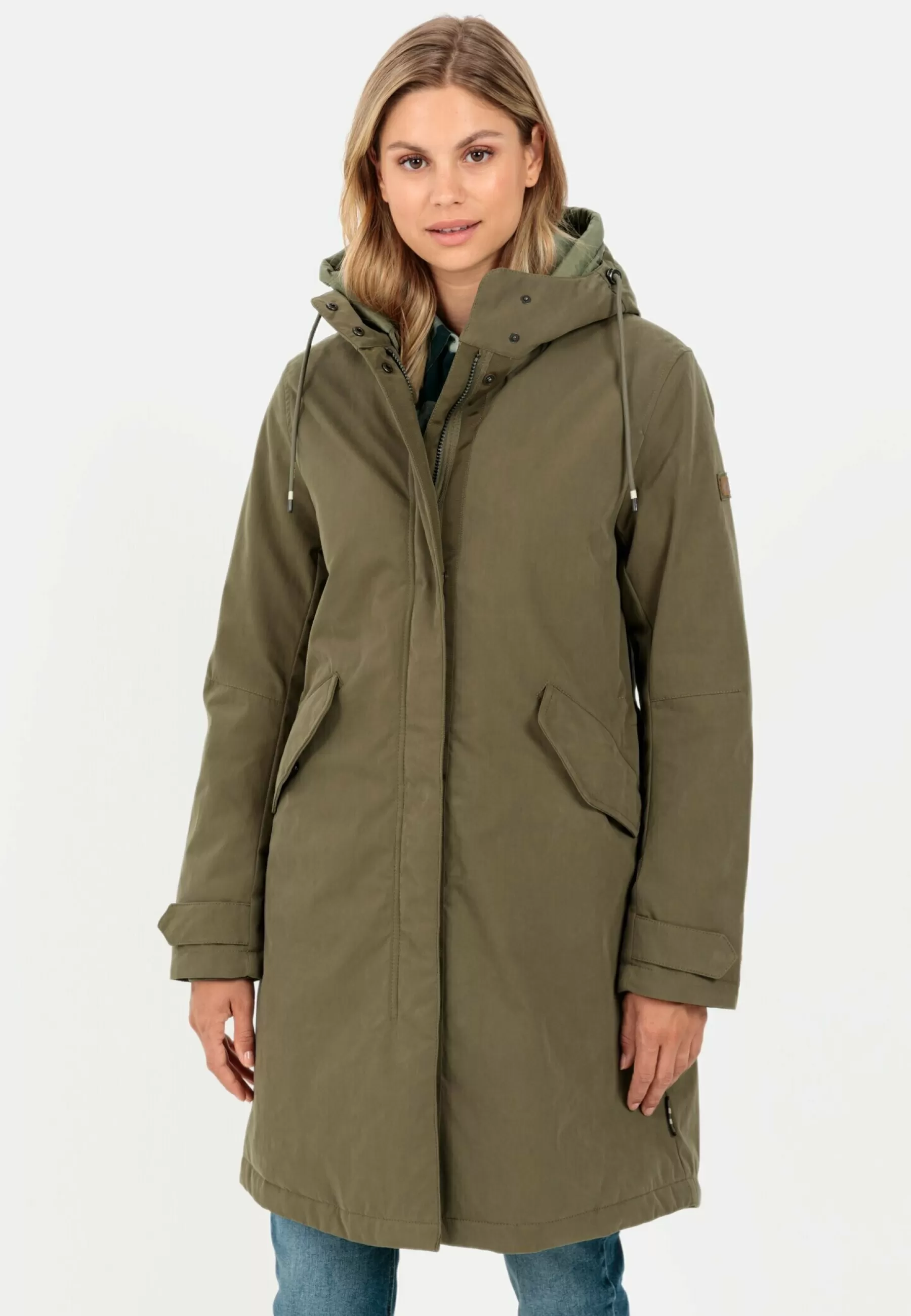 Dames camel active Parka's | Funktions Aus Einem Organic -Mix - Parka