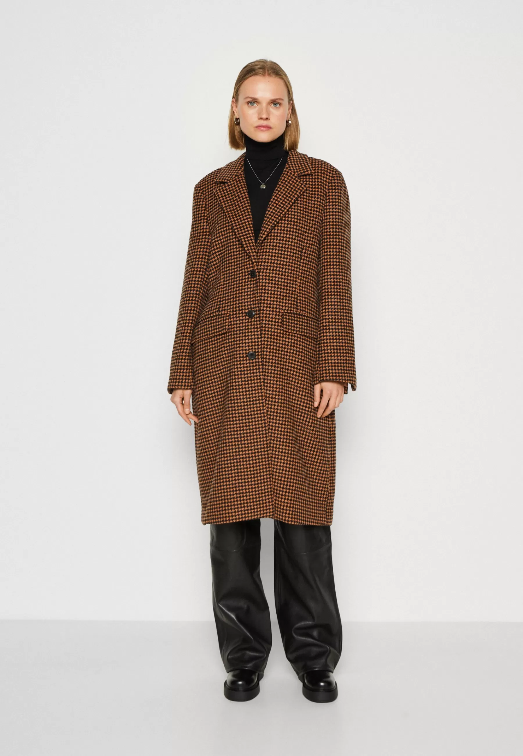 Moss Copenhagen Genesis Long Jacket - Mantel>Dames Wollen Jassen