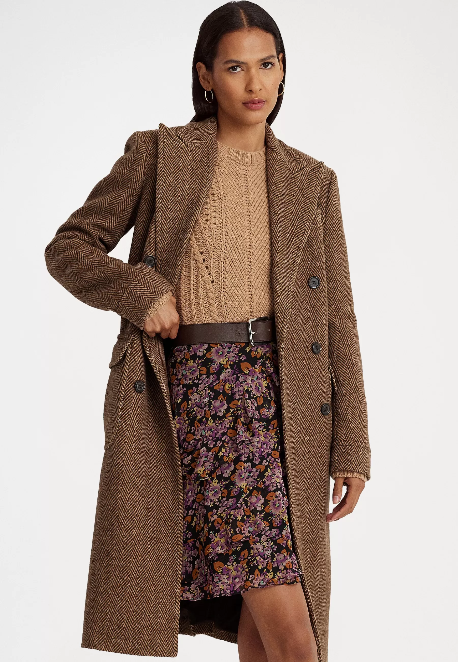 Lauren Ralph Lauren Petite Gilscent Lined Coat - Mantel>Dames Wollen Jassen