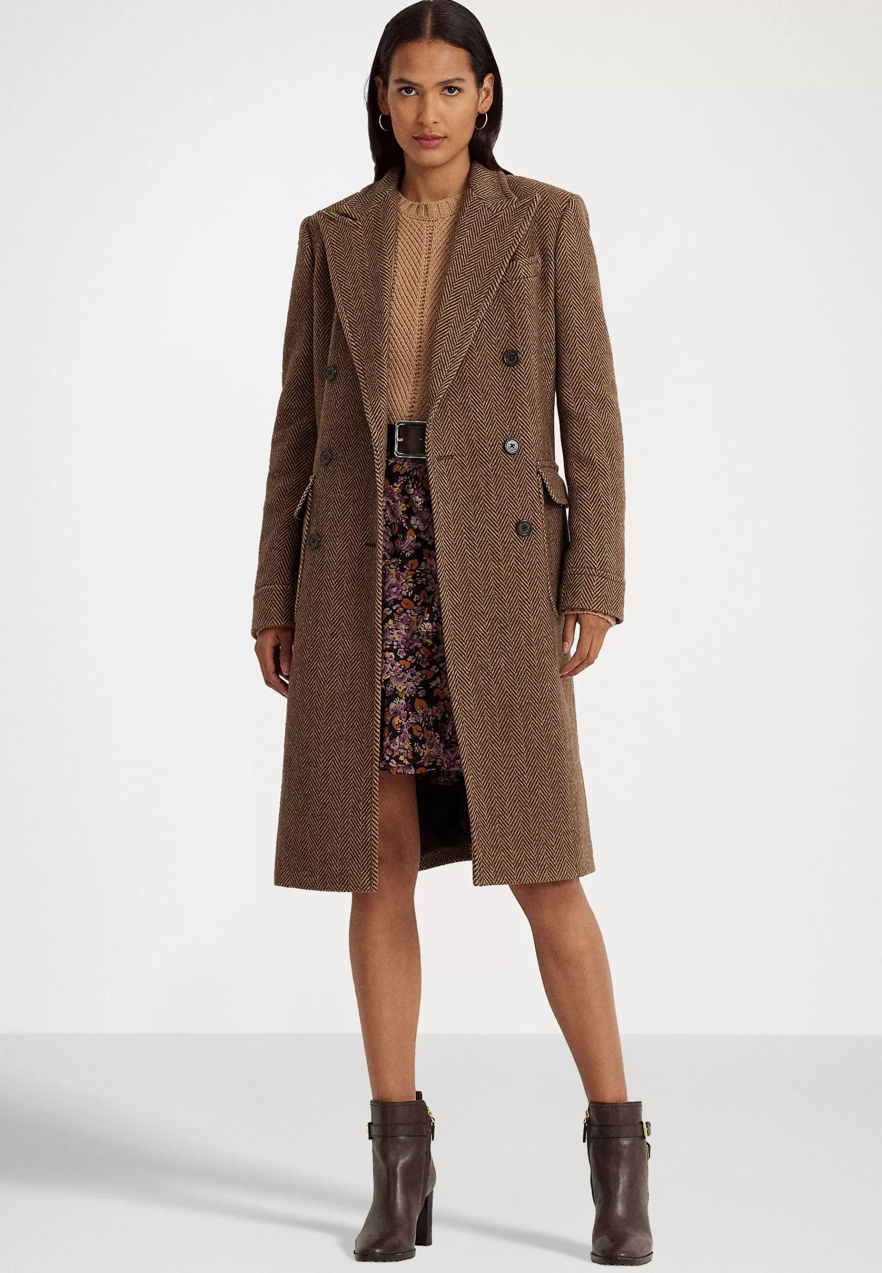 Lauren Ralph Lauren Petite Gilscent Lined Coat - Mantel>Dames Wollen Jassen