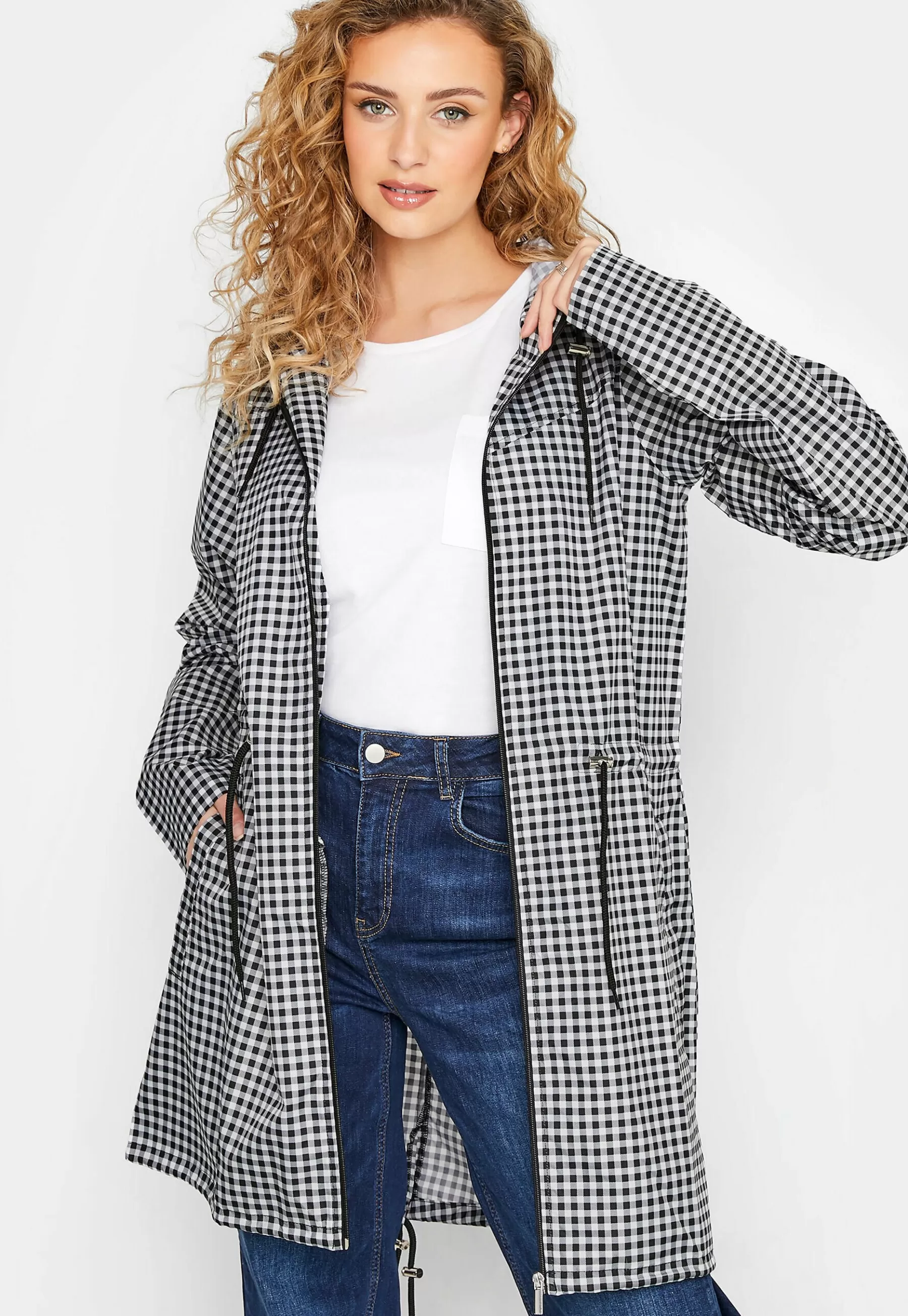 Dames Long Tall Sally Parka's | Gingham - Parka