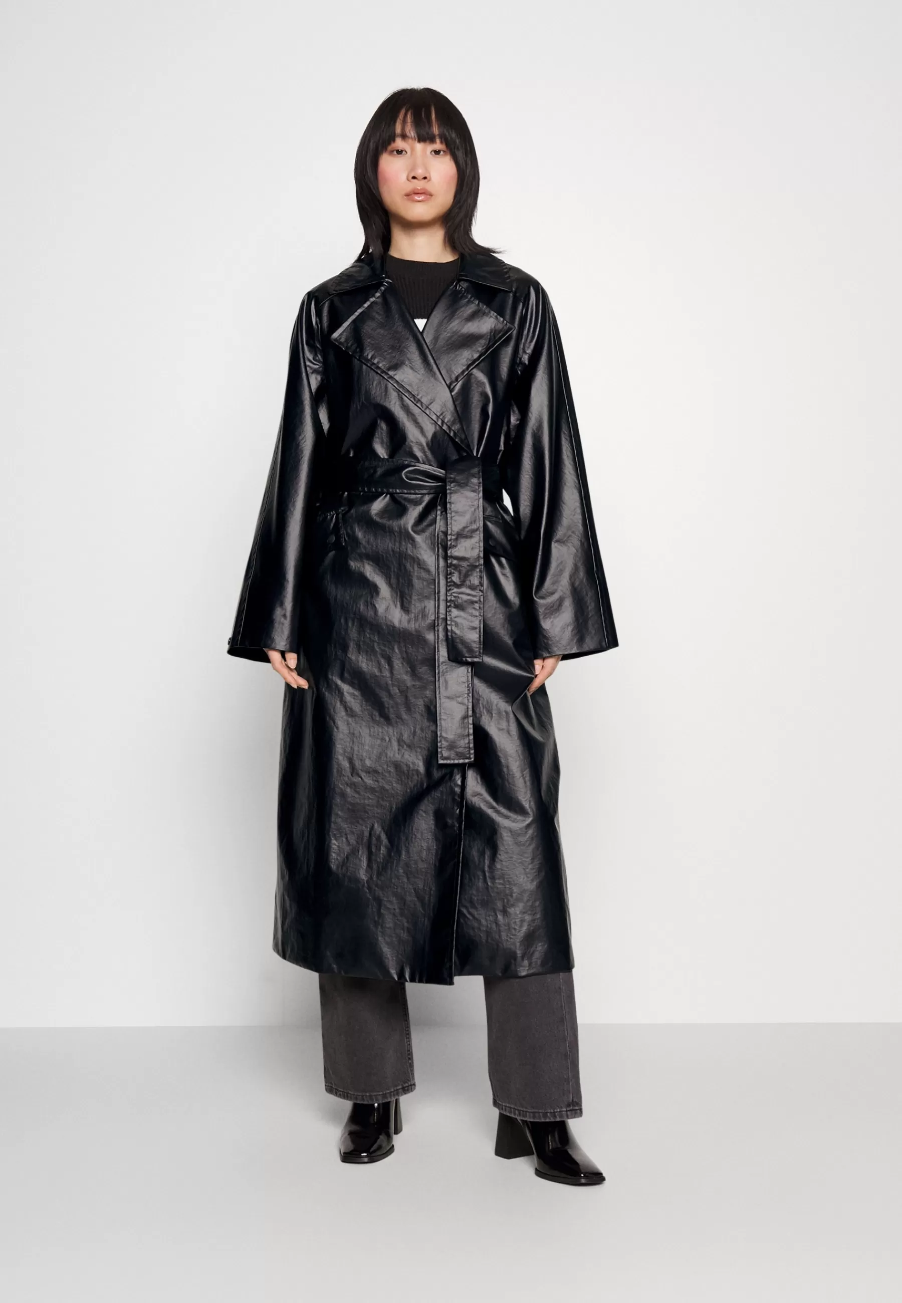Calvin Klein Jeans Glossy - Imitatieleren Jas>Dames Wollen Jassen