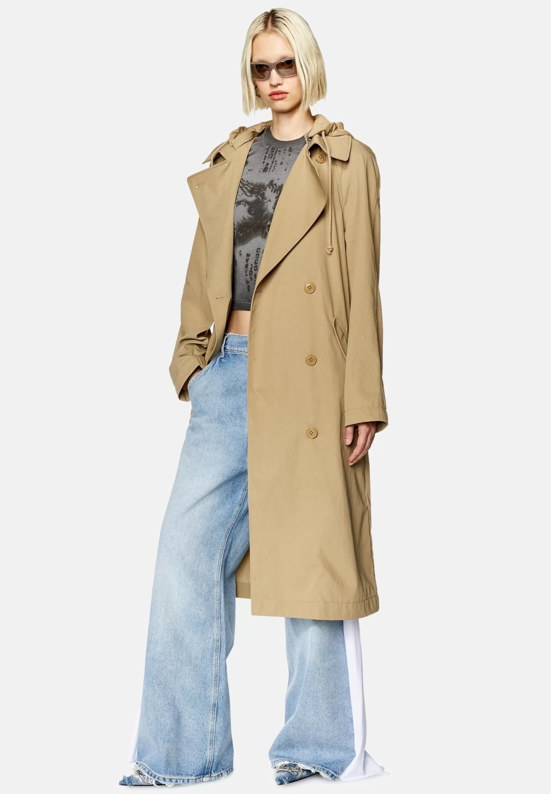 Dames Diesel Trenchcoats | G-Matthew-Fem - Trenchcoat