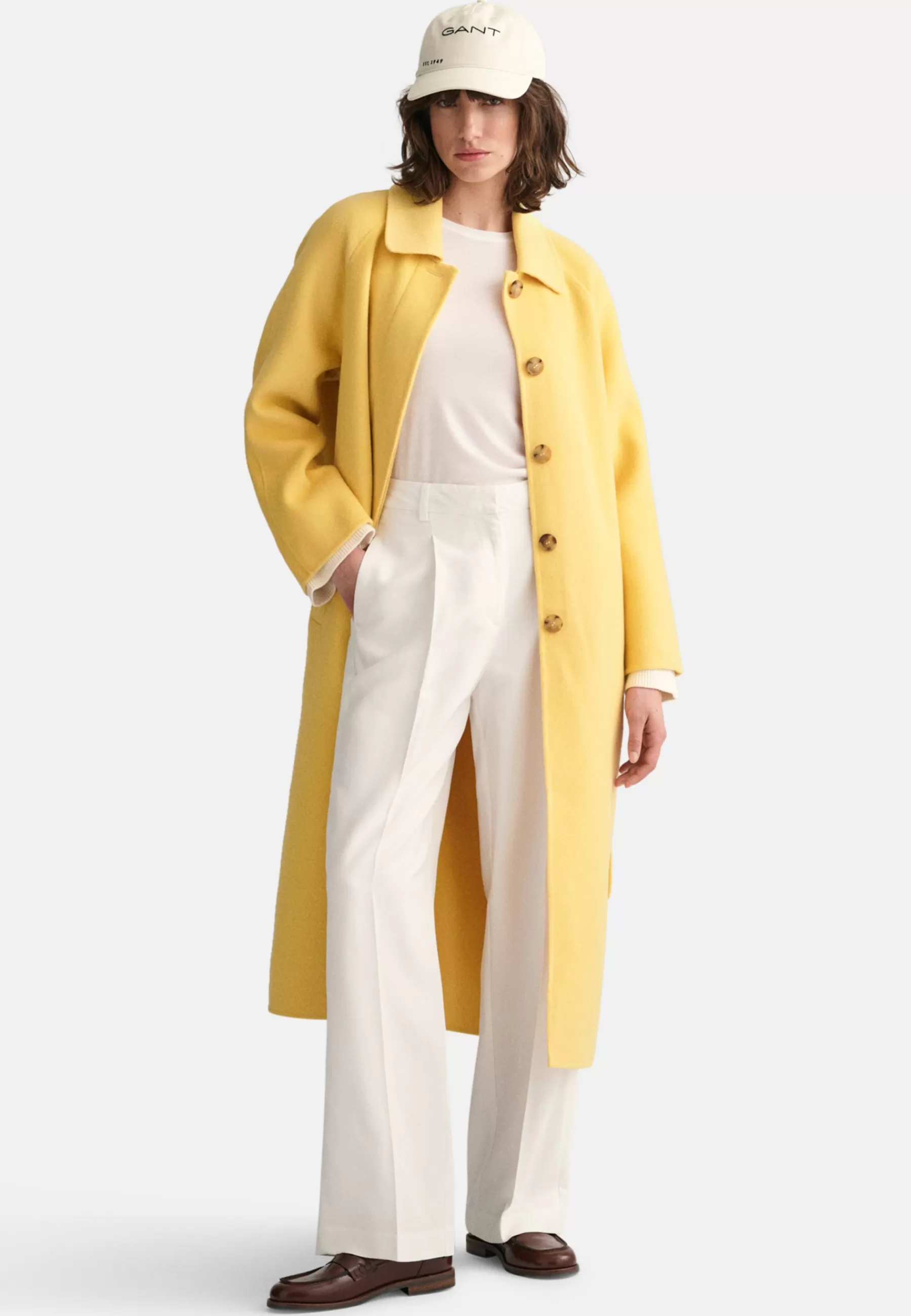 GANT Handstitched Car - Mantel>Dames Wollen Jassen