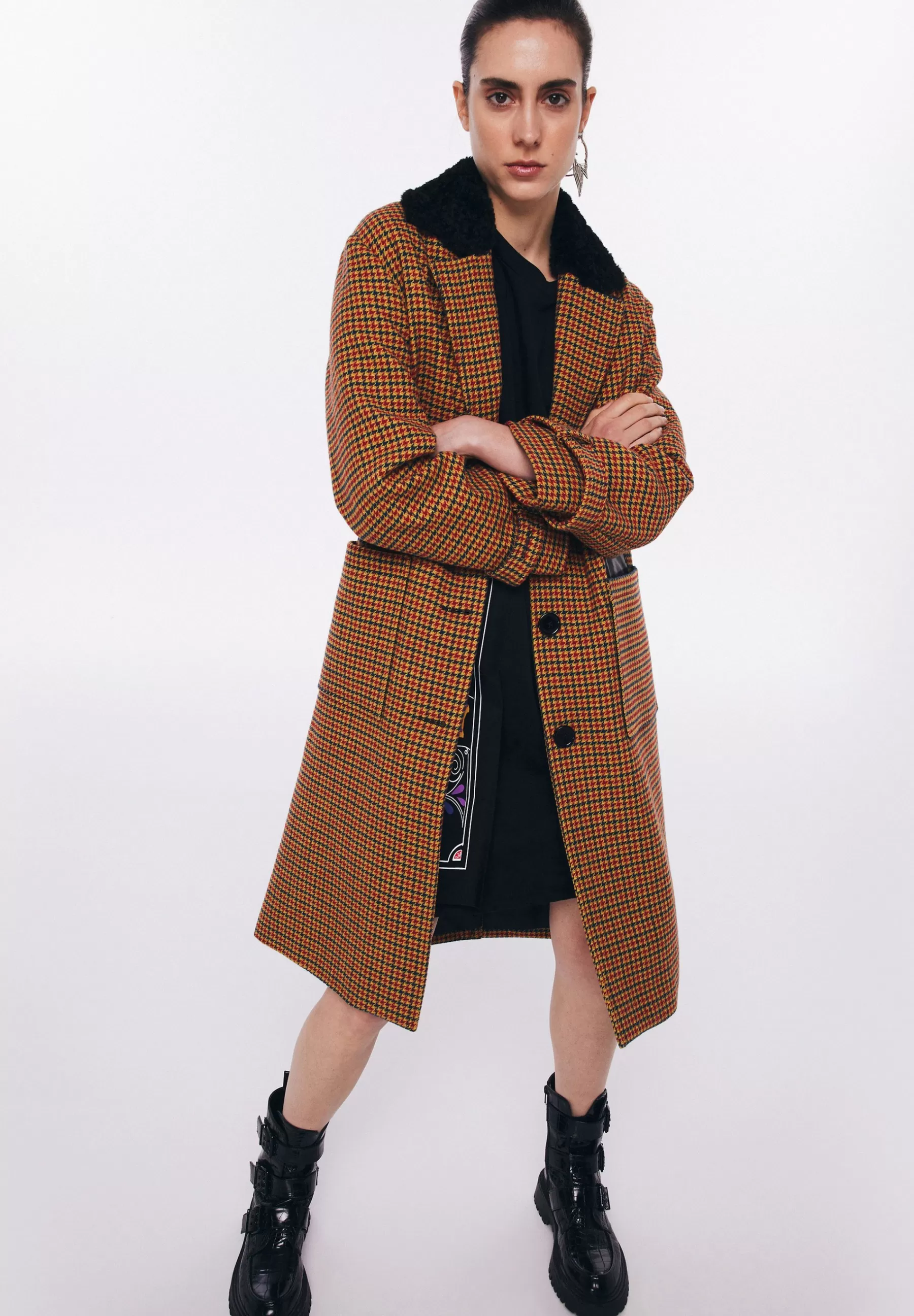 Dames Twist Trenchcoats | Heavy Pattern - Trenchcoat
