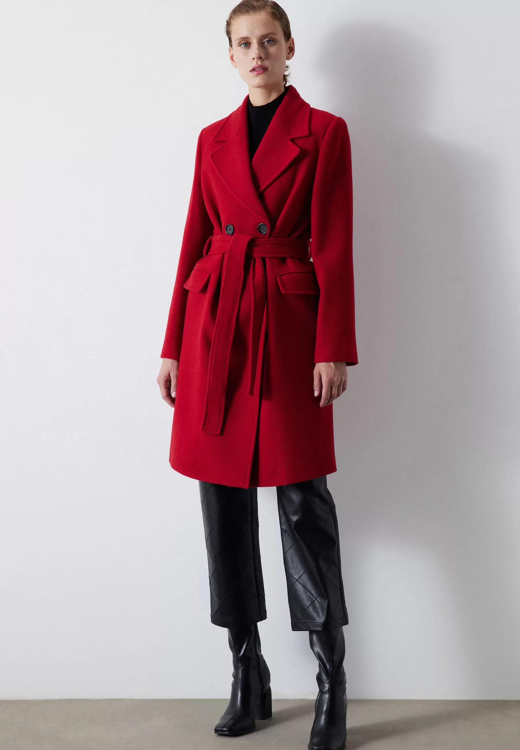 Dames Ipekyol Trenchcoats | Heavy Regular Fit Belted Cachet - Trenchcoat