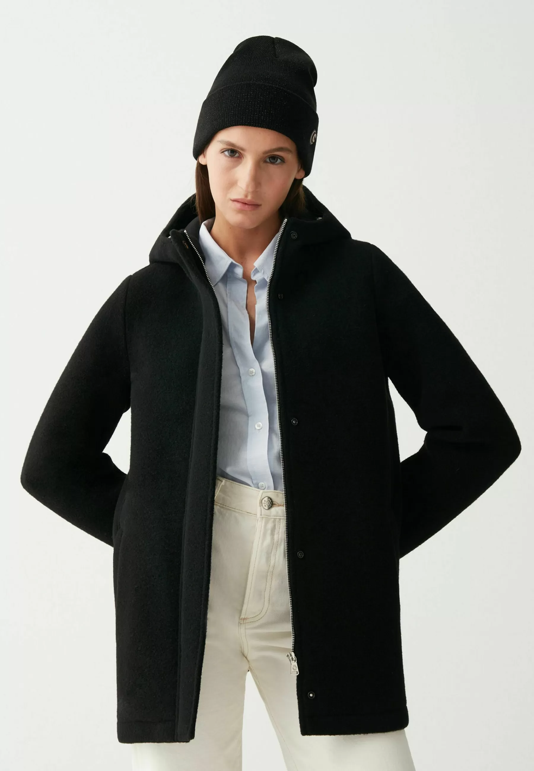 Colmar Originals Hooded - Halflange Jas>Dames Wollen Jassen
