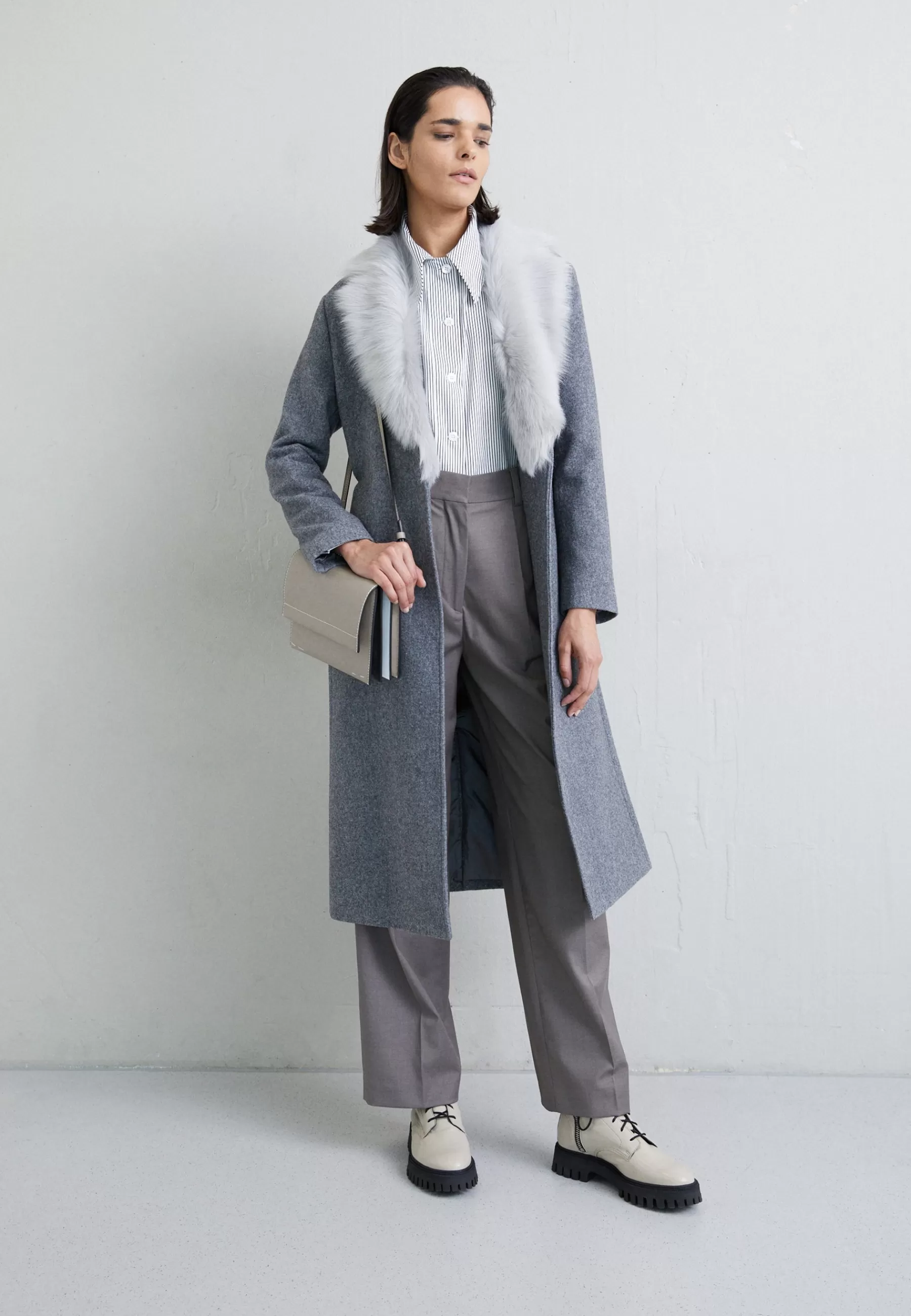 STUDIO ID Jenni Coat With Collar - Mantel>Dames Wollen Jassen