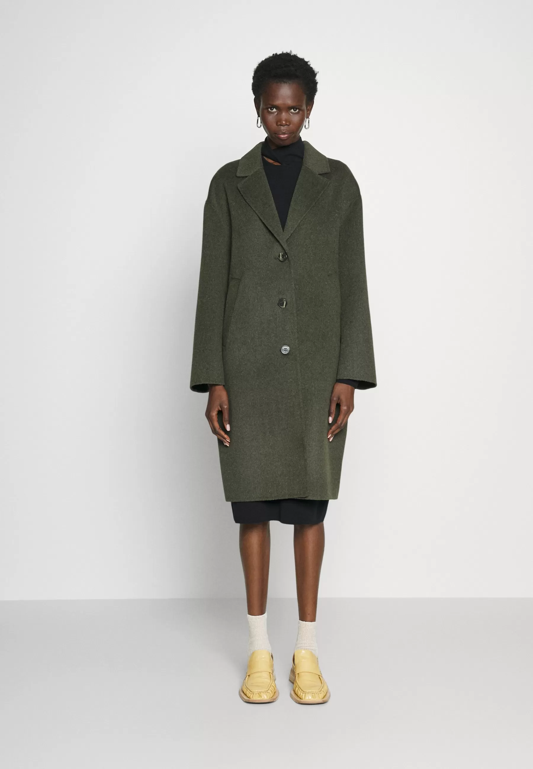 Marimekko Kapiteeli Solid Coat - Mantel>Dames Wollen Jassen