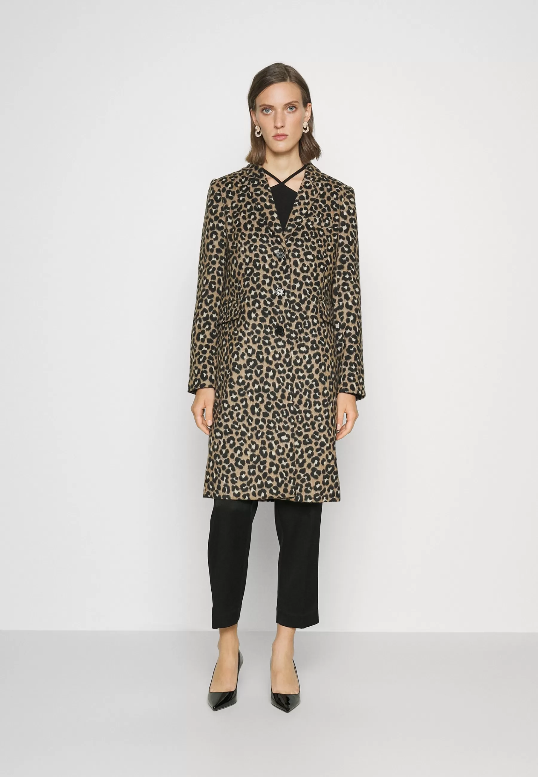 MICHAEL Michael Kors Leopard - Mantel>Dames Wollen Jassen