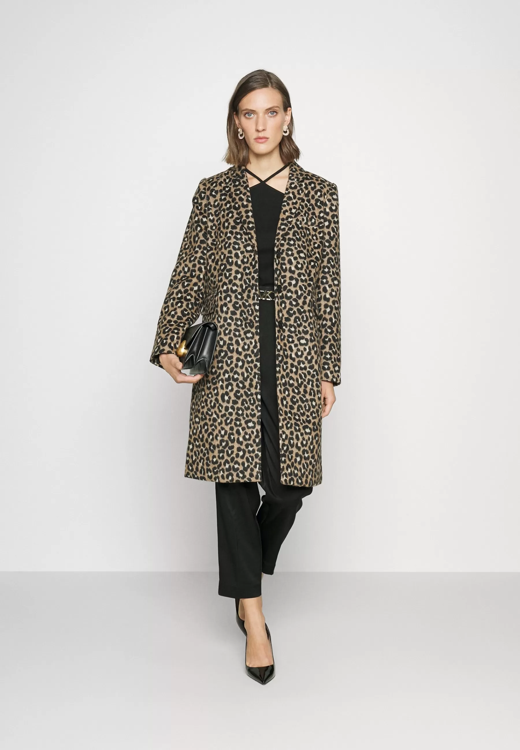 MICHAEL Michael Kors Leopard - Mantel>Dames Wollen Jassen