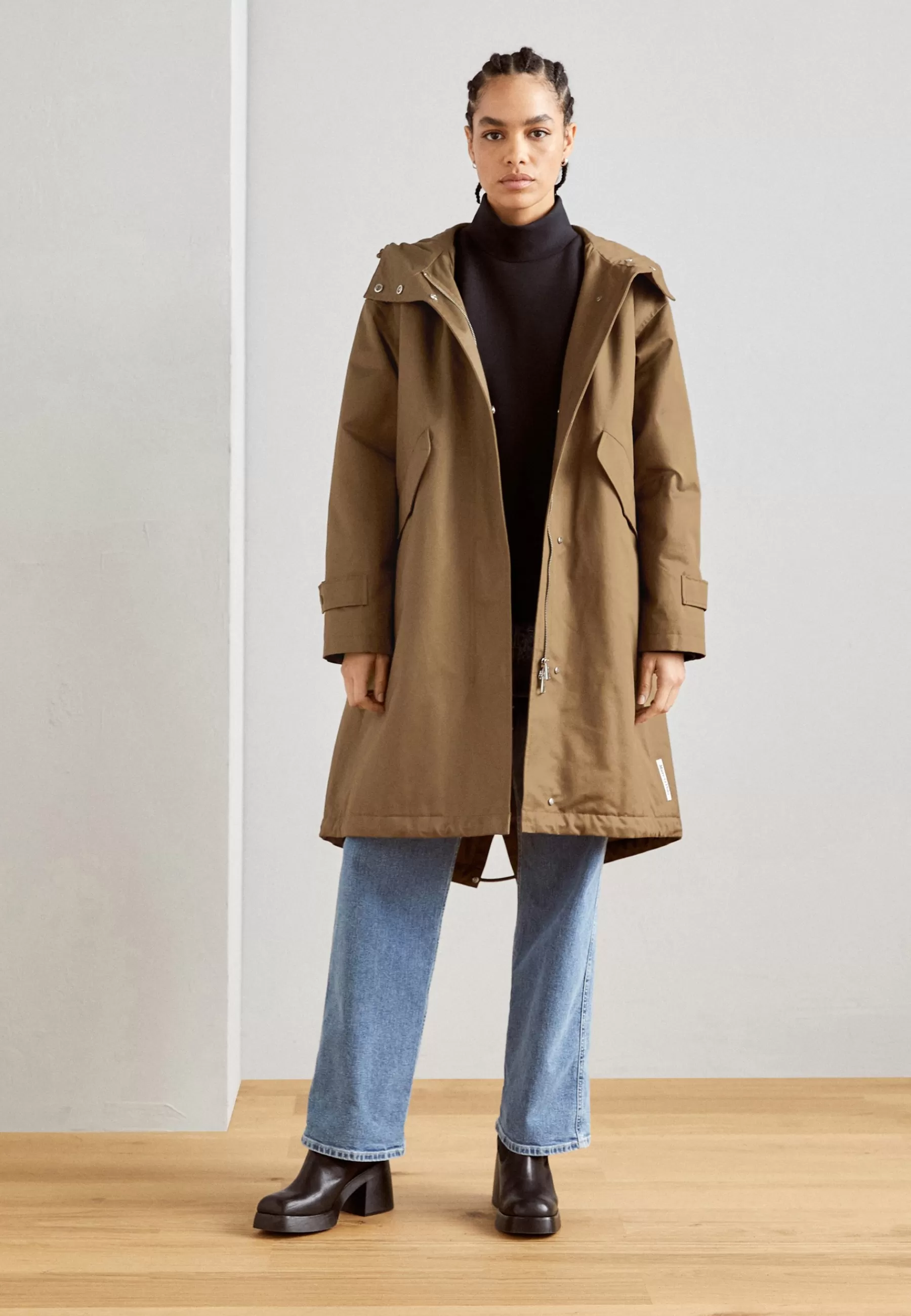 Marc O'Polo Light Padded With Hood Flap Pockets On Sleeve - Parka>Dames Parka's