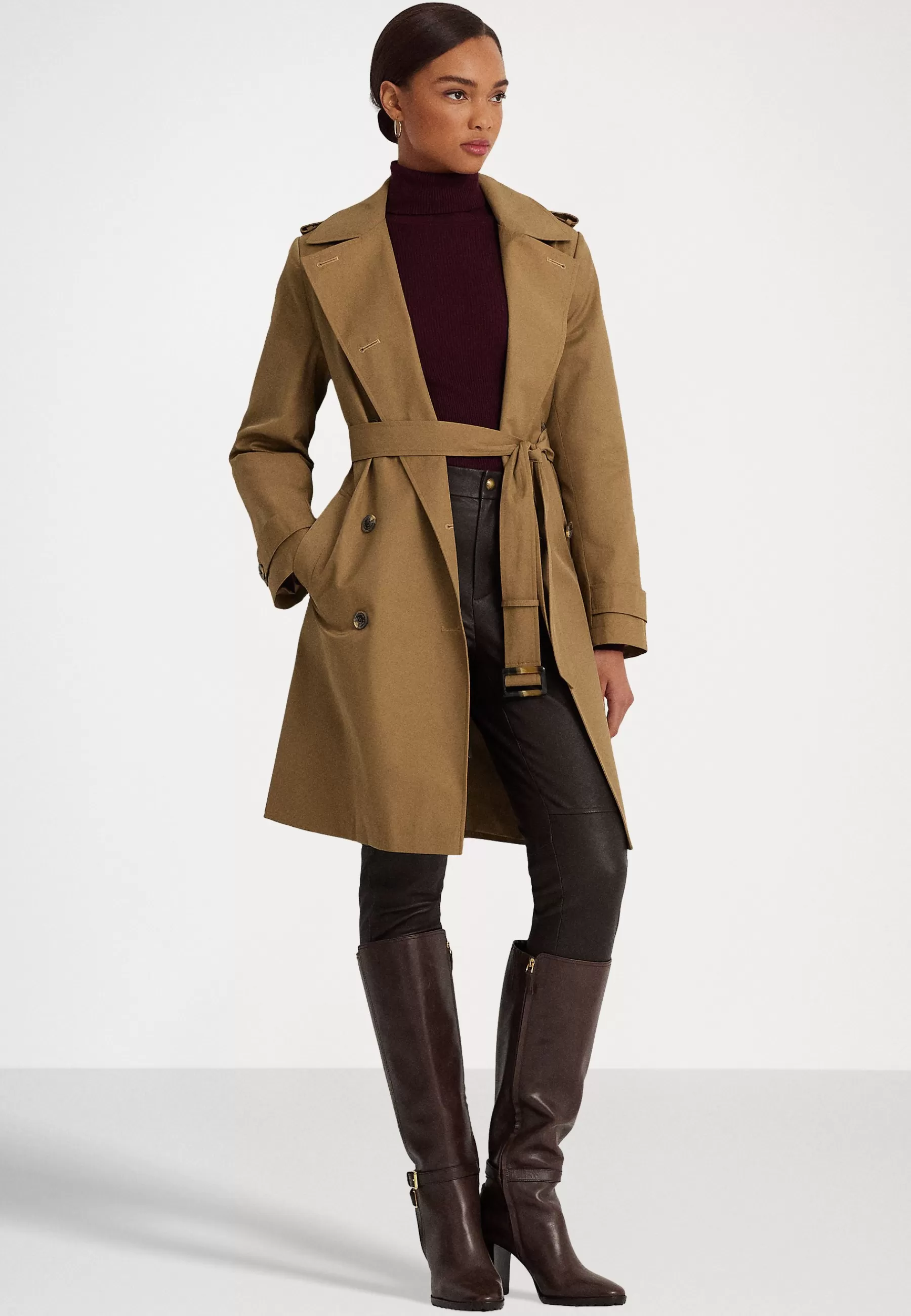 Dames Lauren Ralph Lauren Petite Trenchcoats | Lined Coat - Trenchcoat