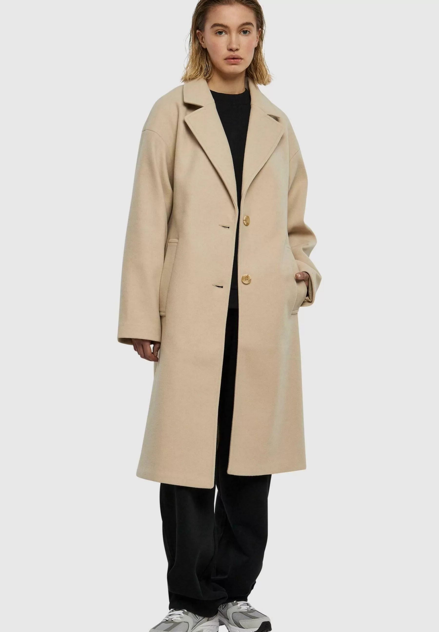 Urban Classics Long - Mantel>Dames Wollen Jassen
