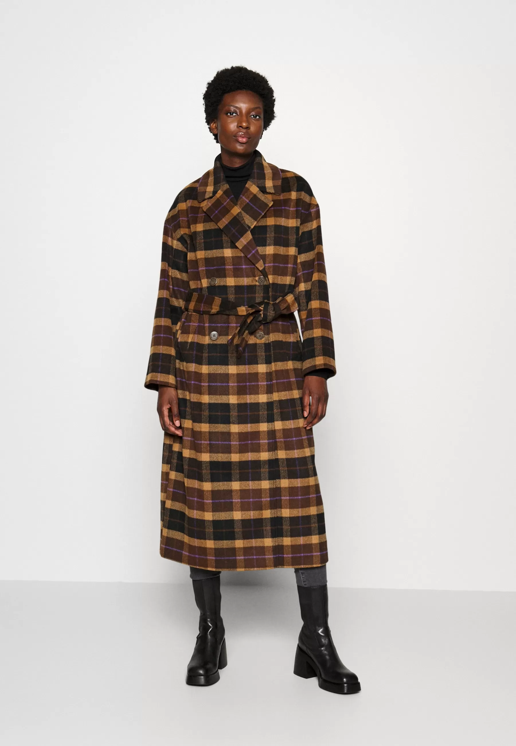 TOM TAILOR DENIM Loose Belted Coat - Mantel>Dames Wollen Jassen